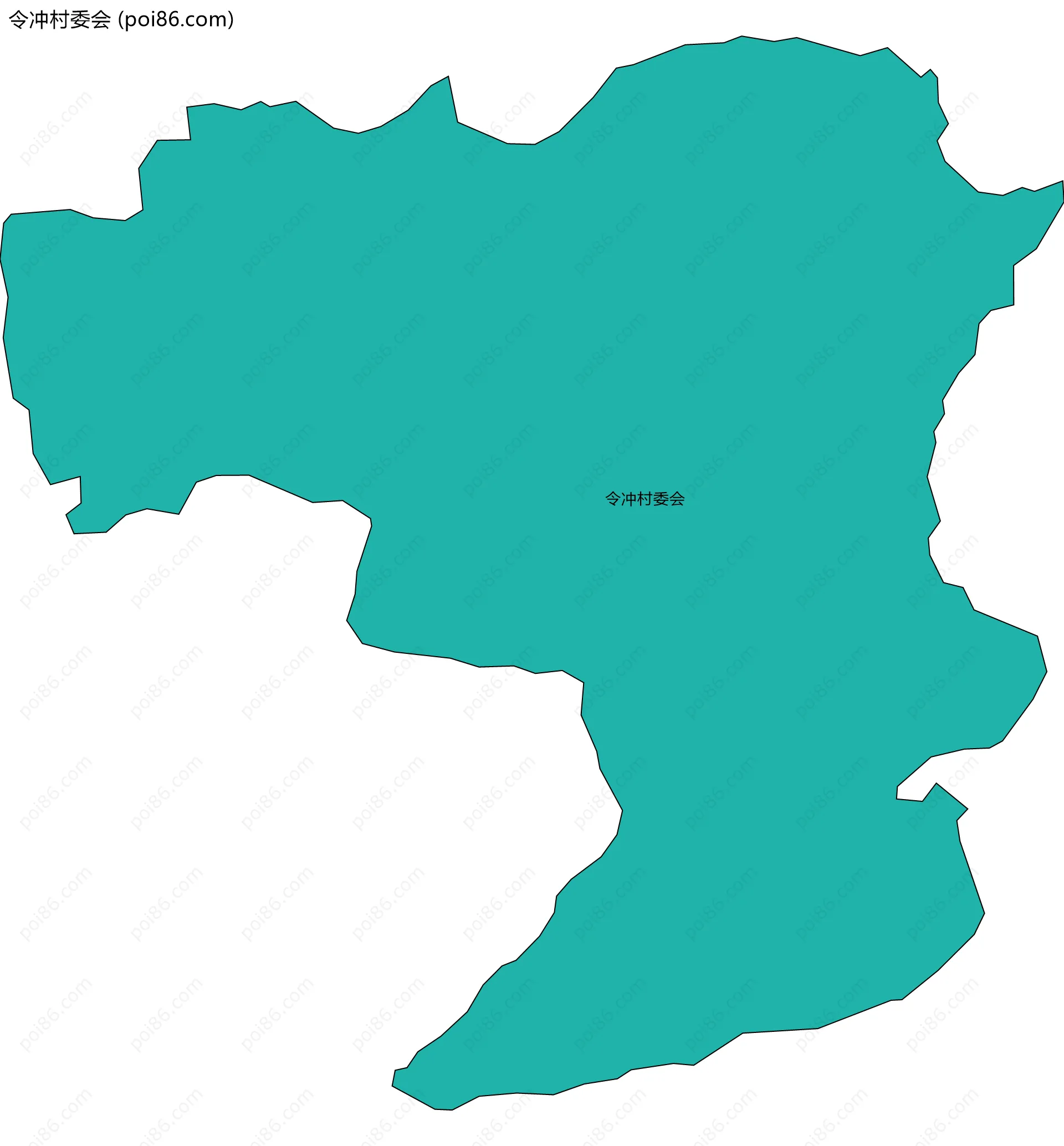 令冲村委会边界地图