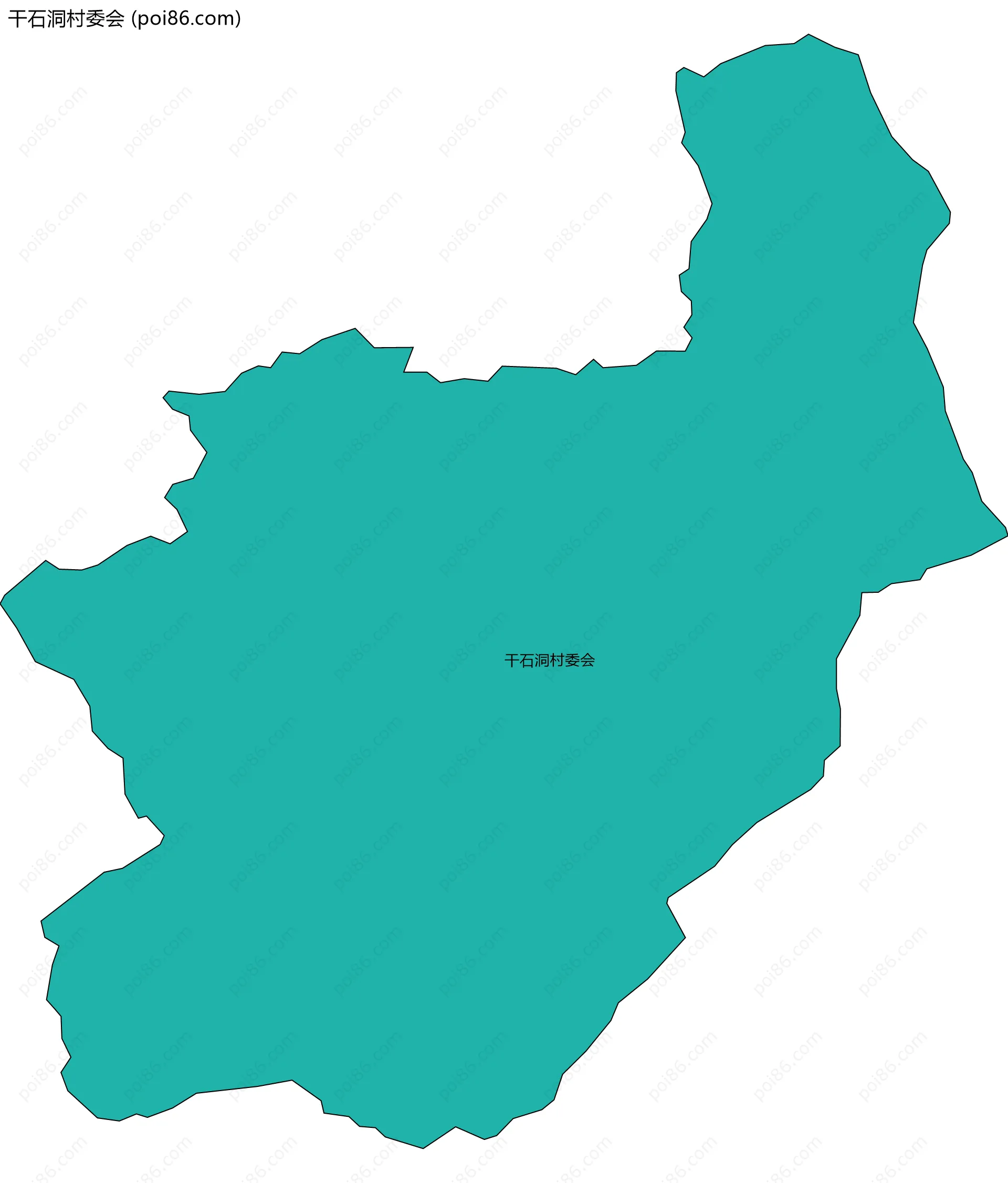 干石洞村委会边界地图