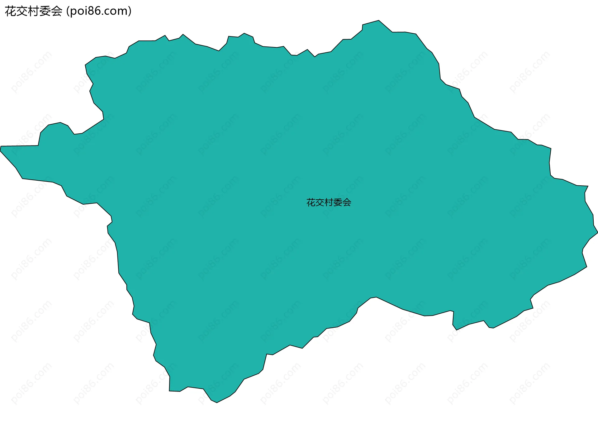 花交村委会边界地图