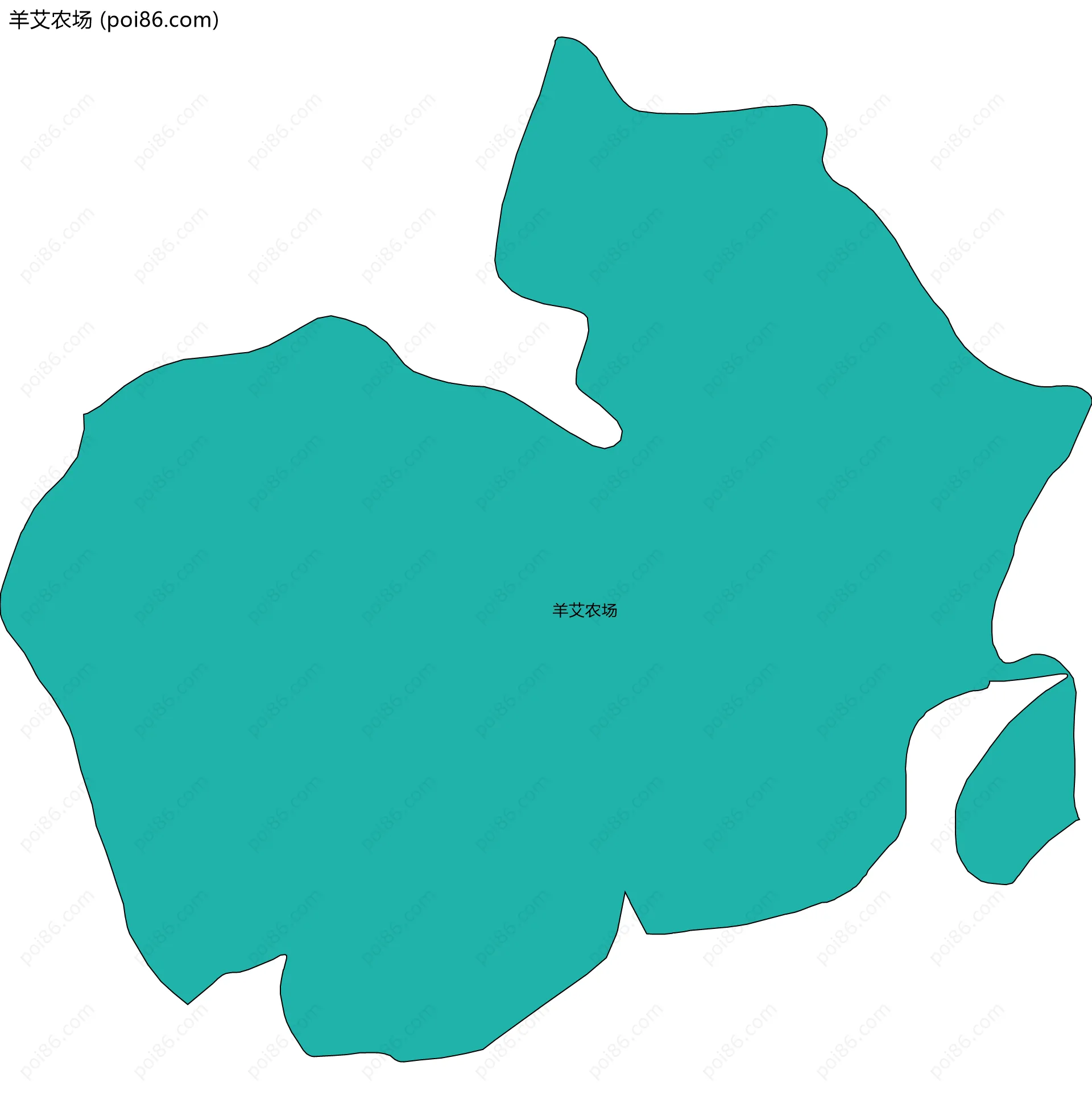 羊艾农场边界地图