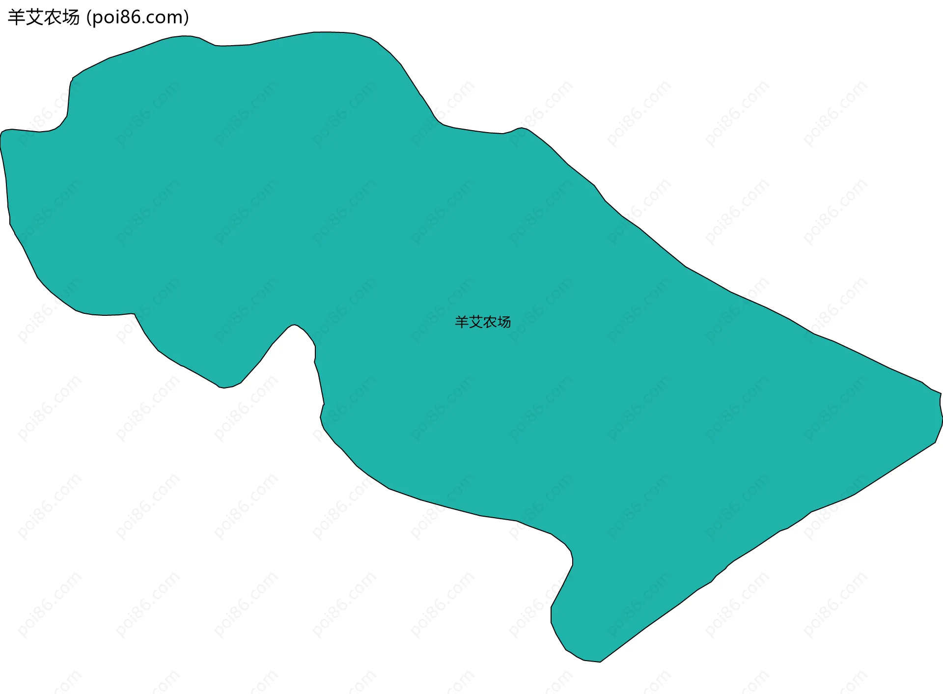 羊艾农场边界地图