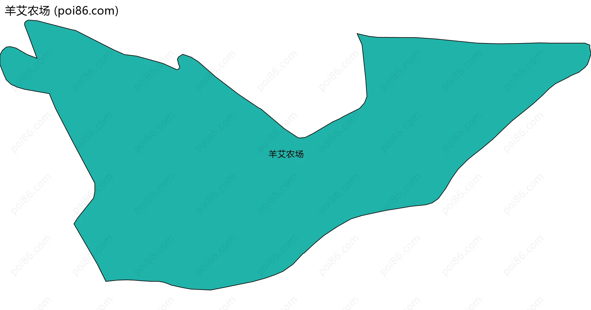 羊艾农场边界地图