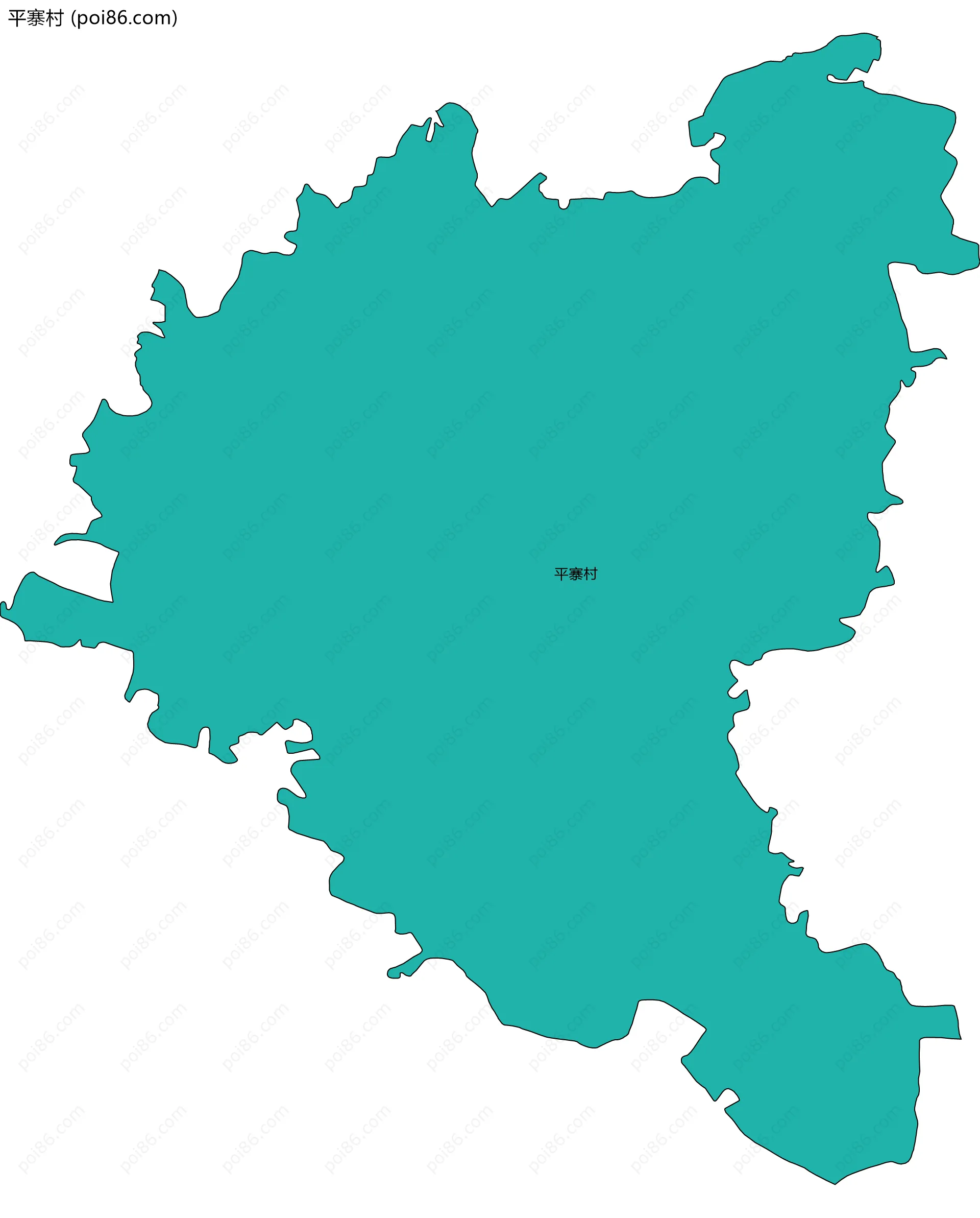 平寨村边界地图