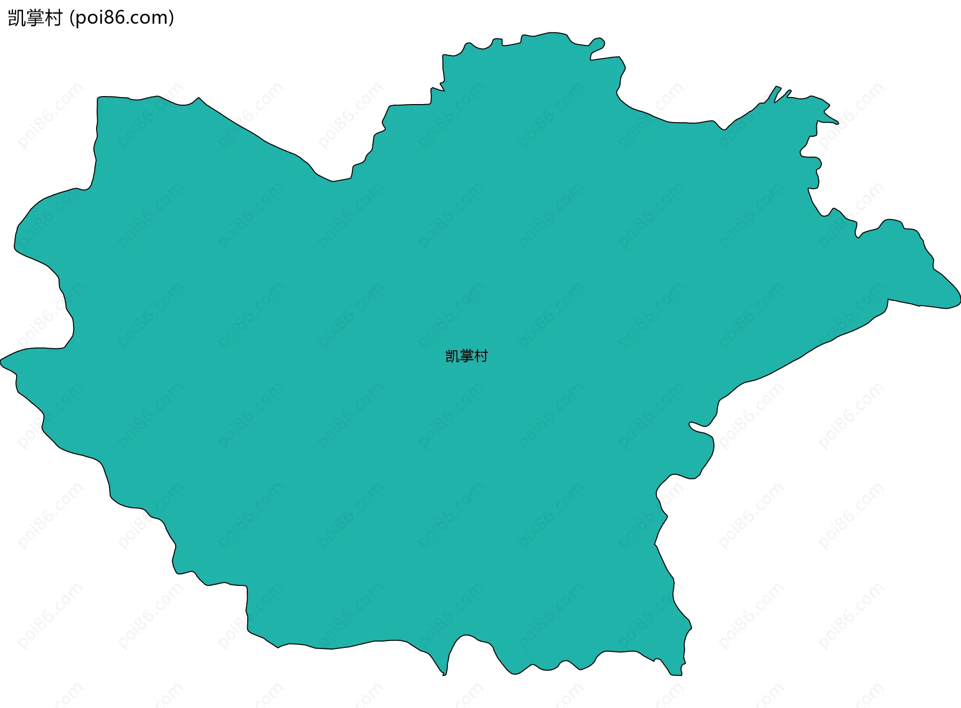 凯掌村边界地图