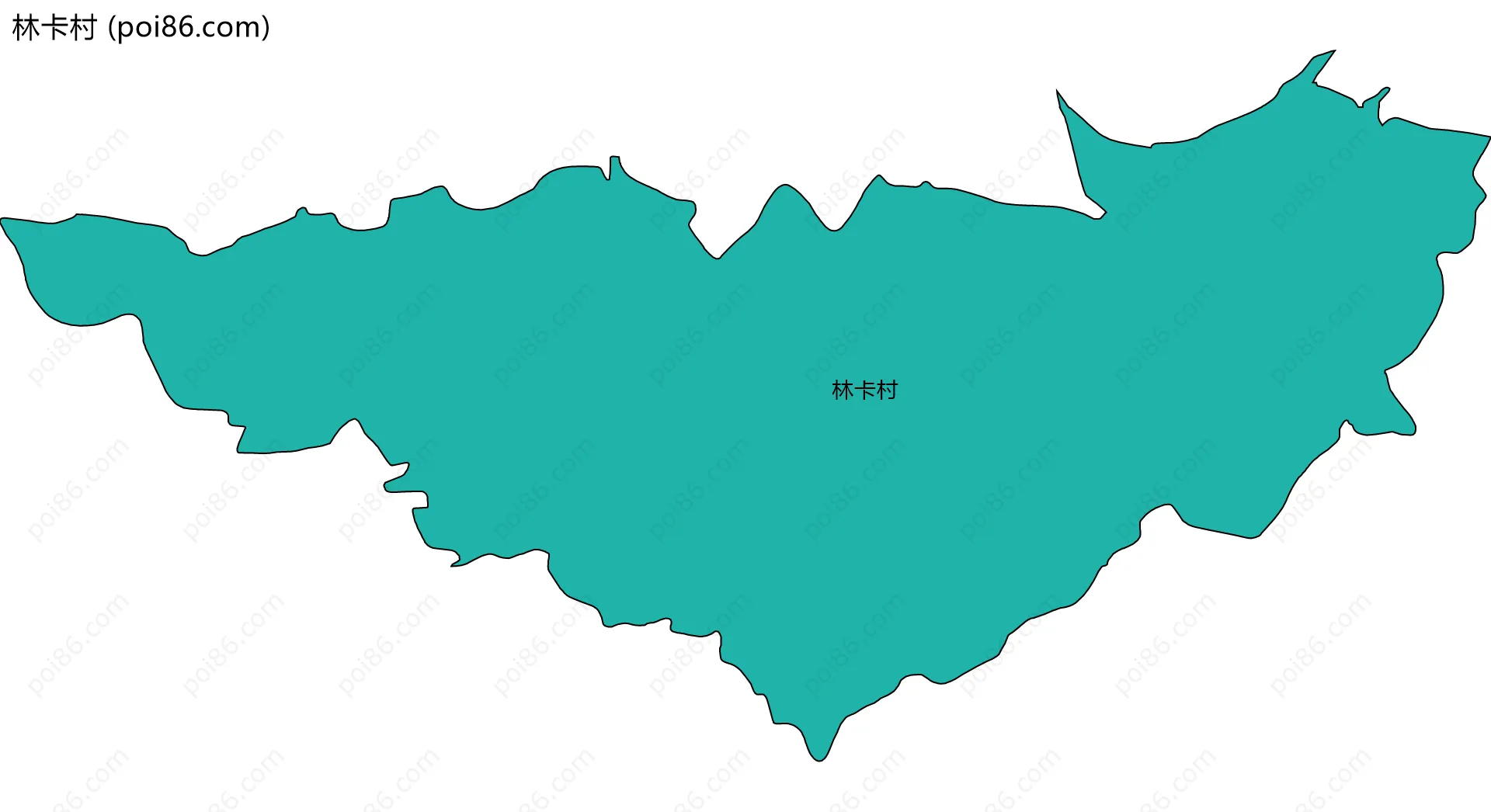 林卡村边界地图