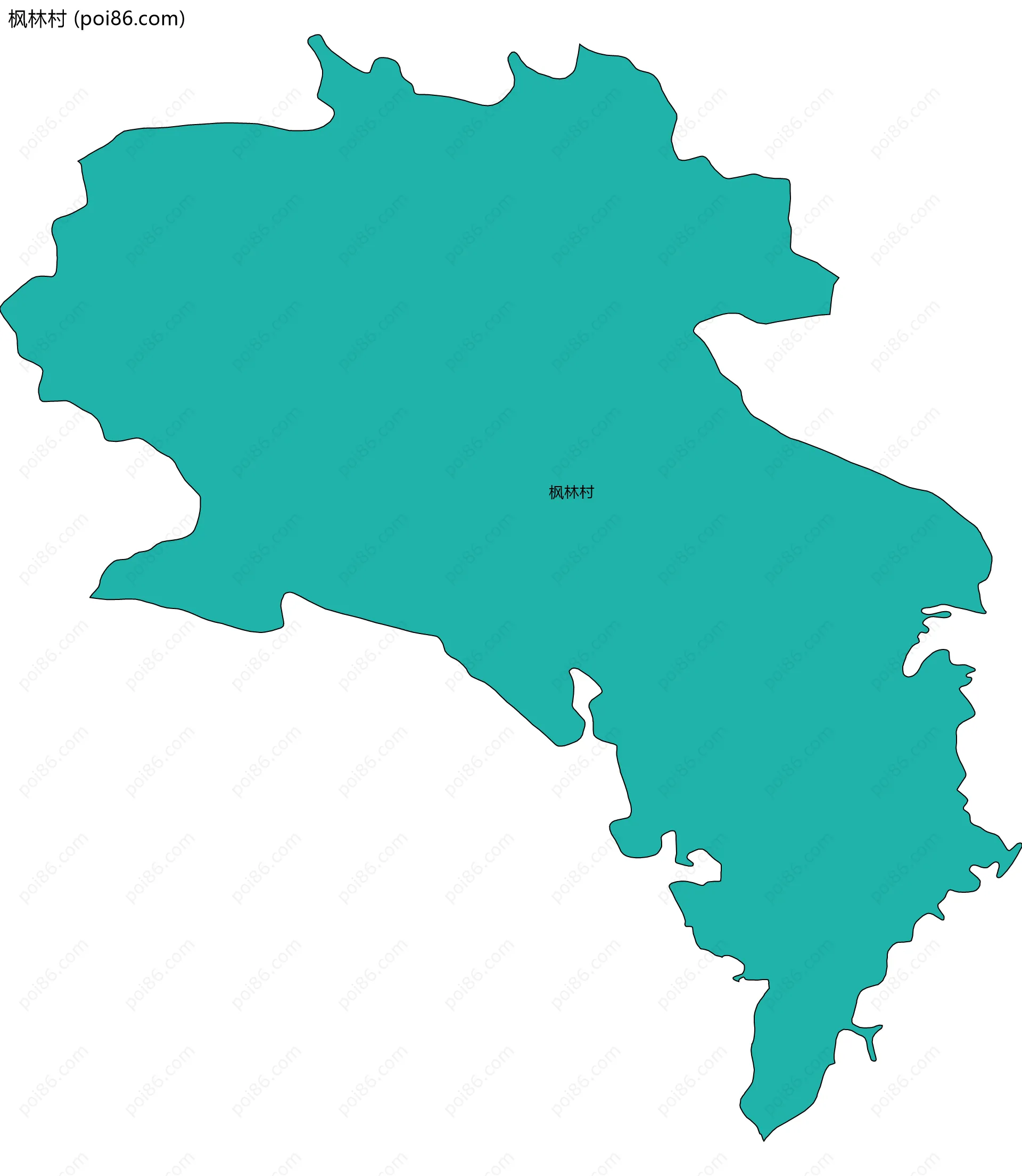 枫林村边界地图