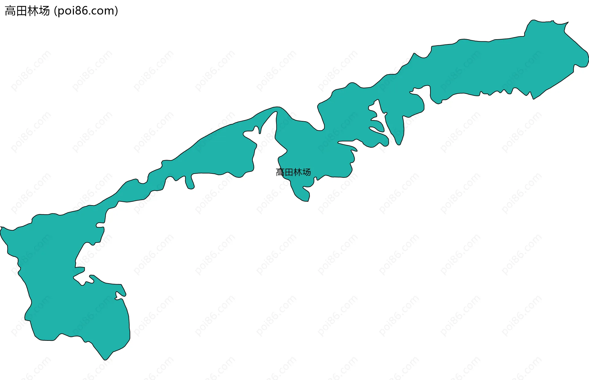 高田林场边界地图