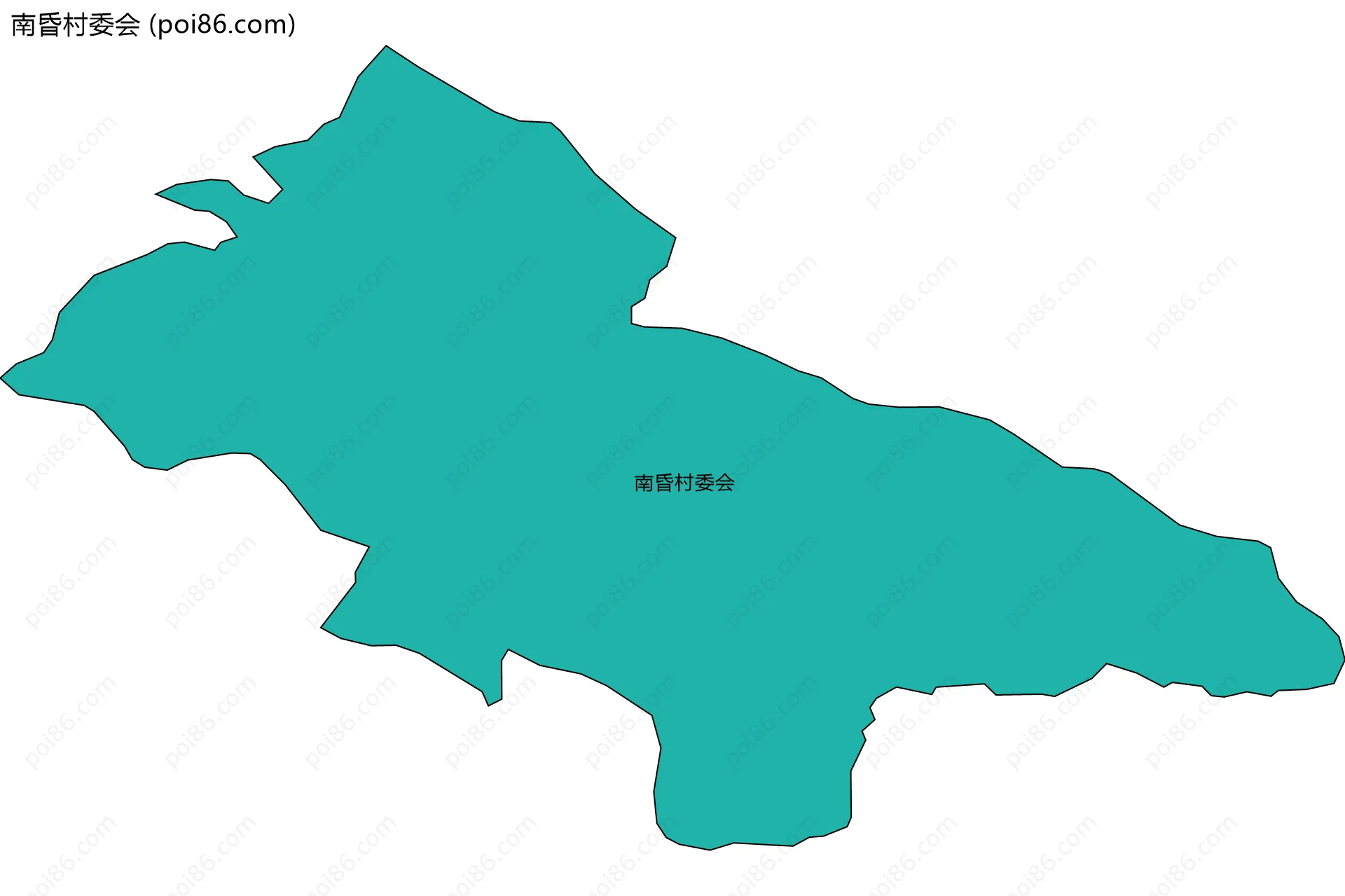 南昏村委会边界地图