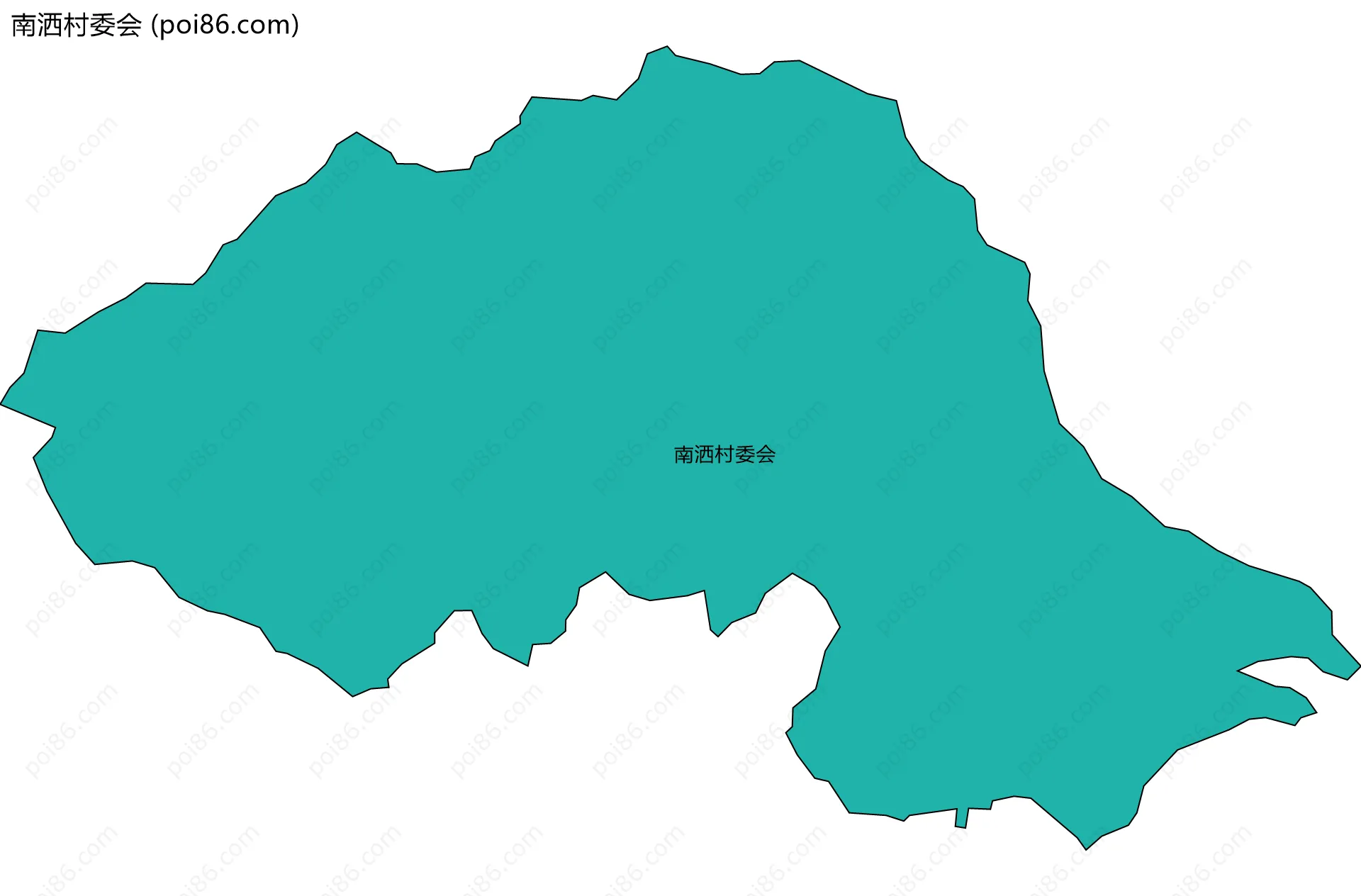 南洒村委会边界地图