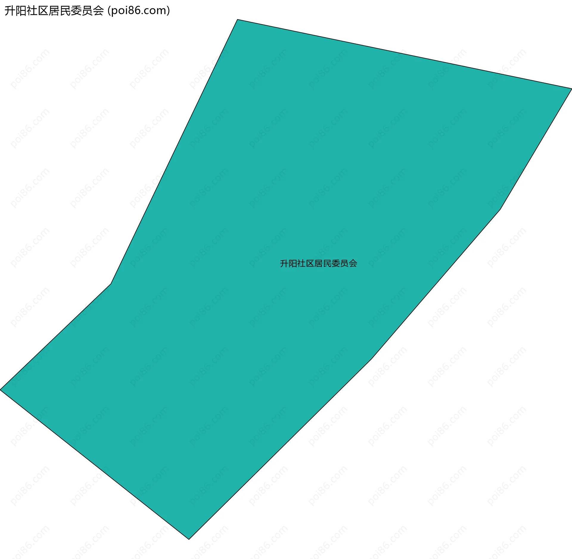 升阳社区居民委员会边界地图