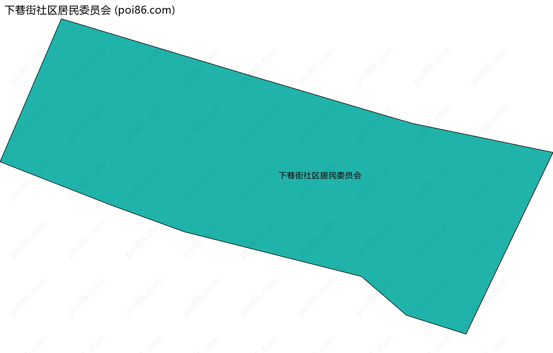 下巷街社区居民委员会边界地图
