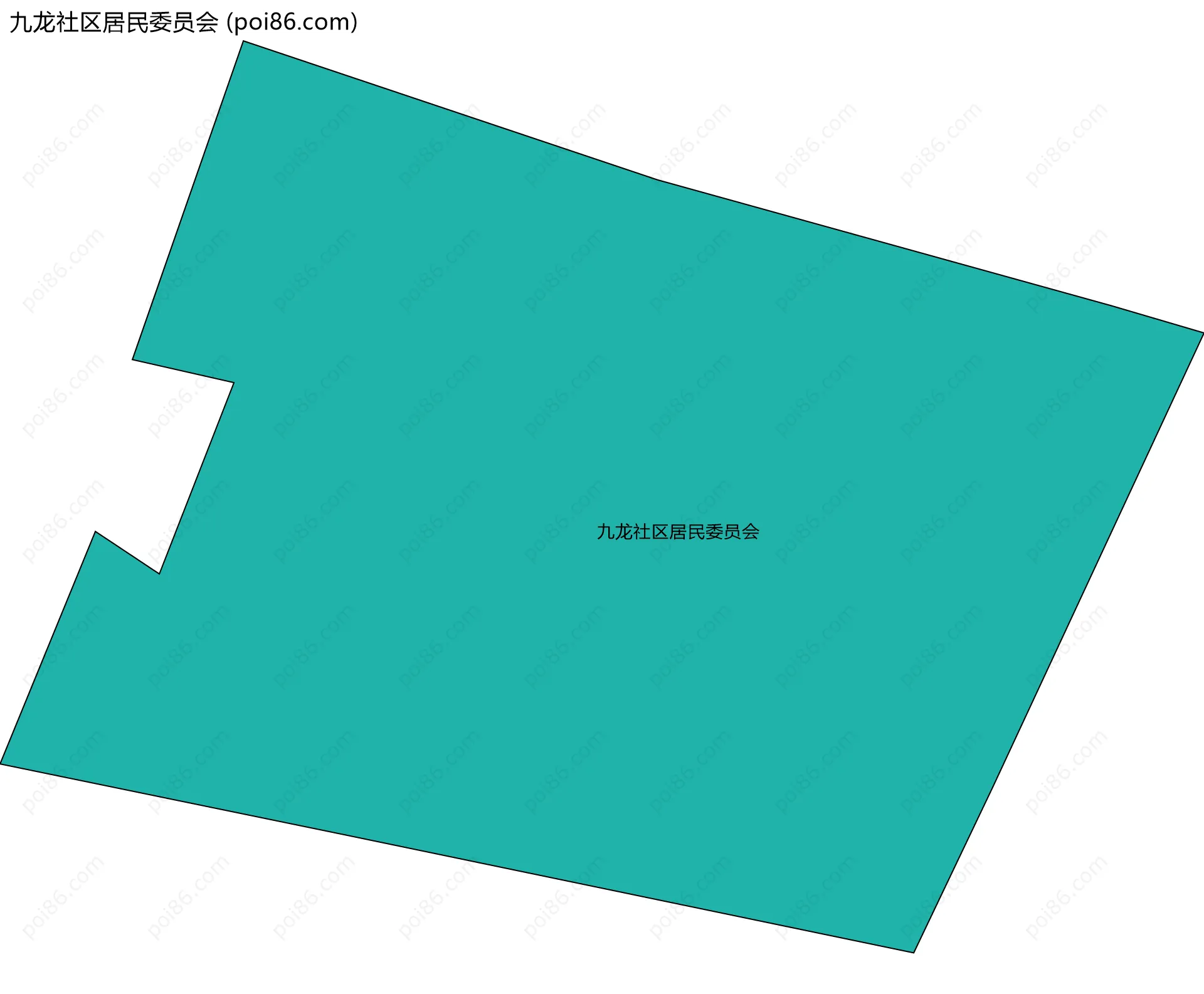 九龙社区居民委员会边界地图