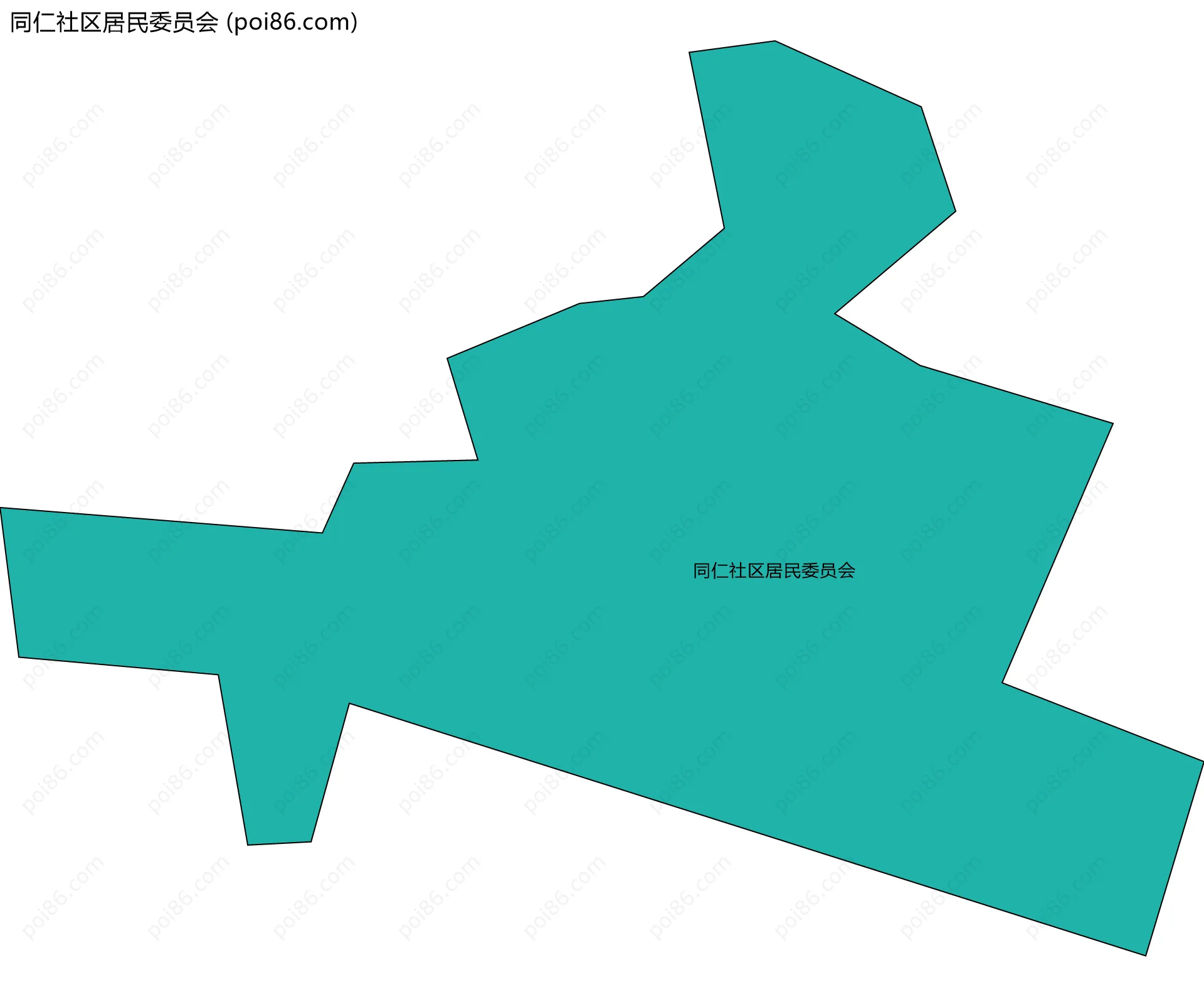 同仁社区居民委员会边界地图