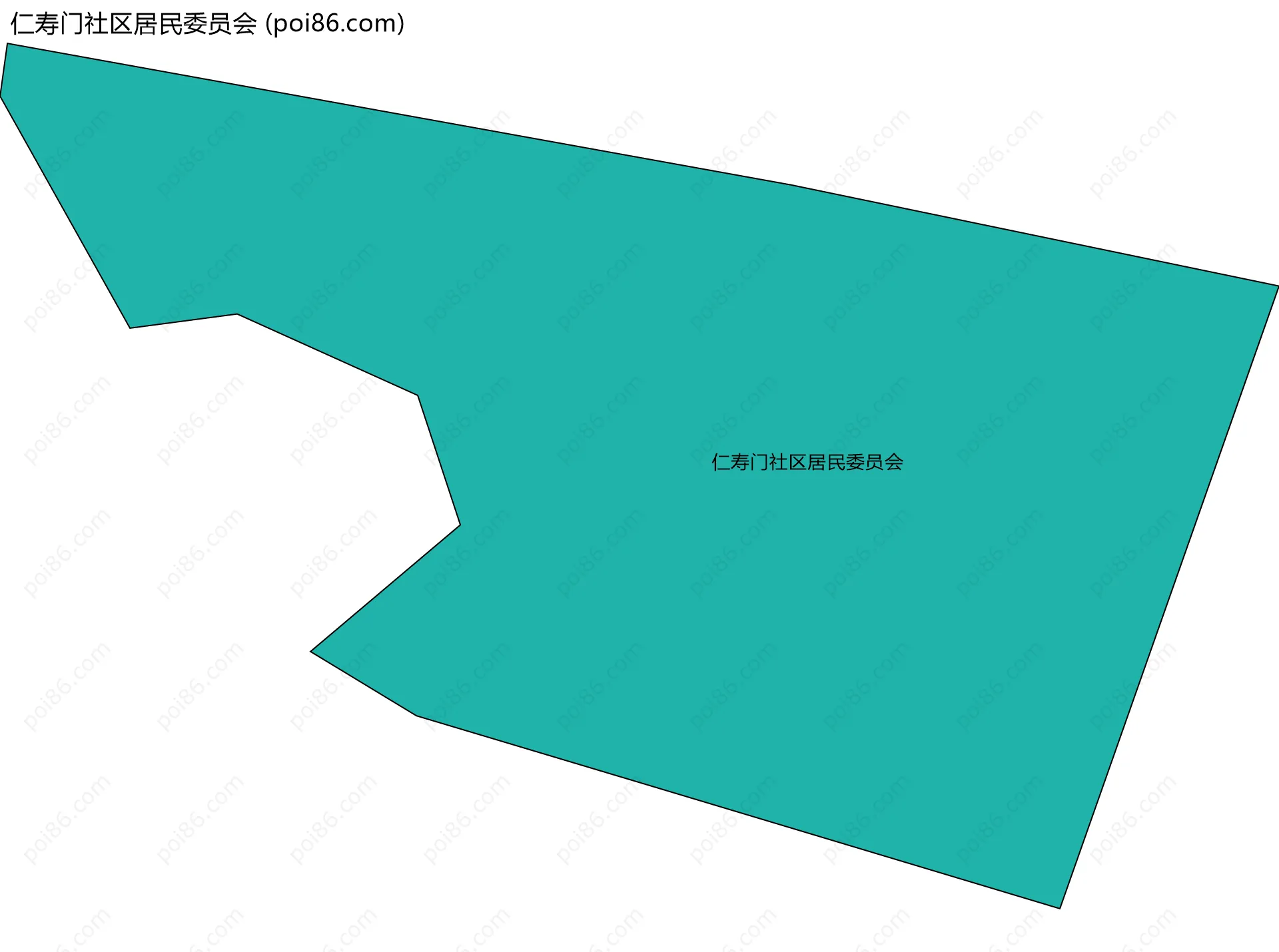 仁寿门社区居民委员会边界地图