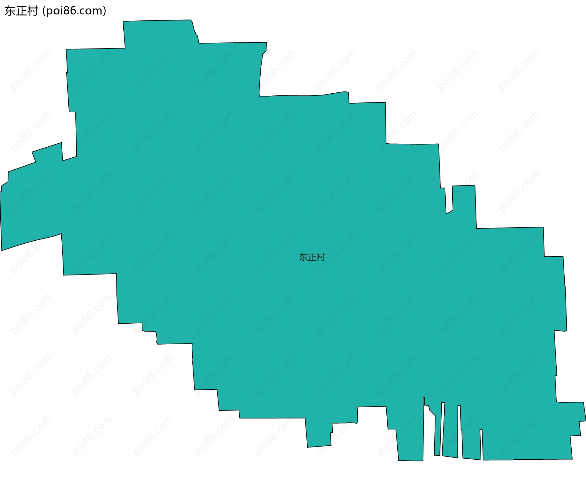 东正村边界地图
