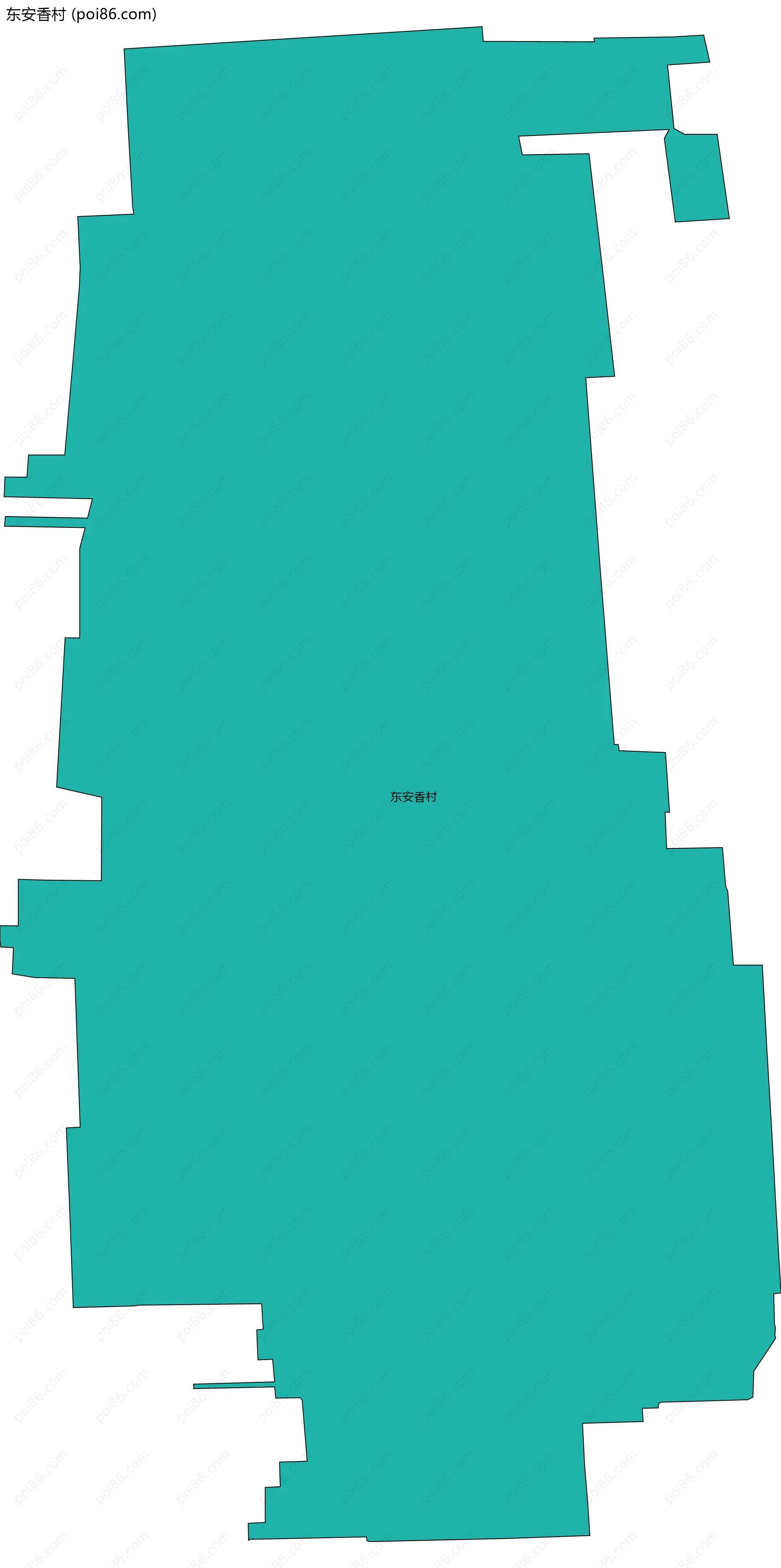 东安香村边界地图