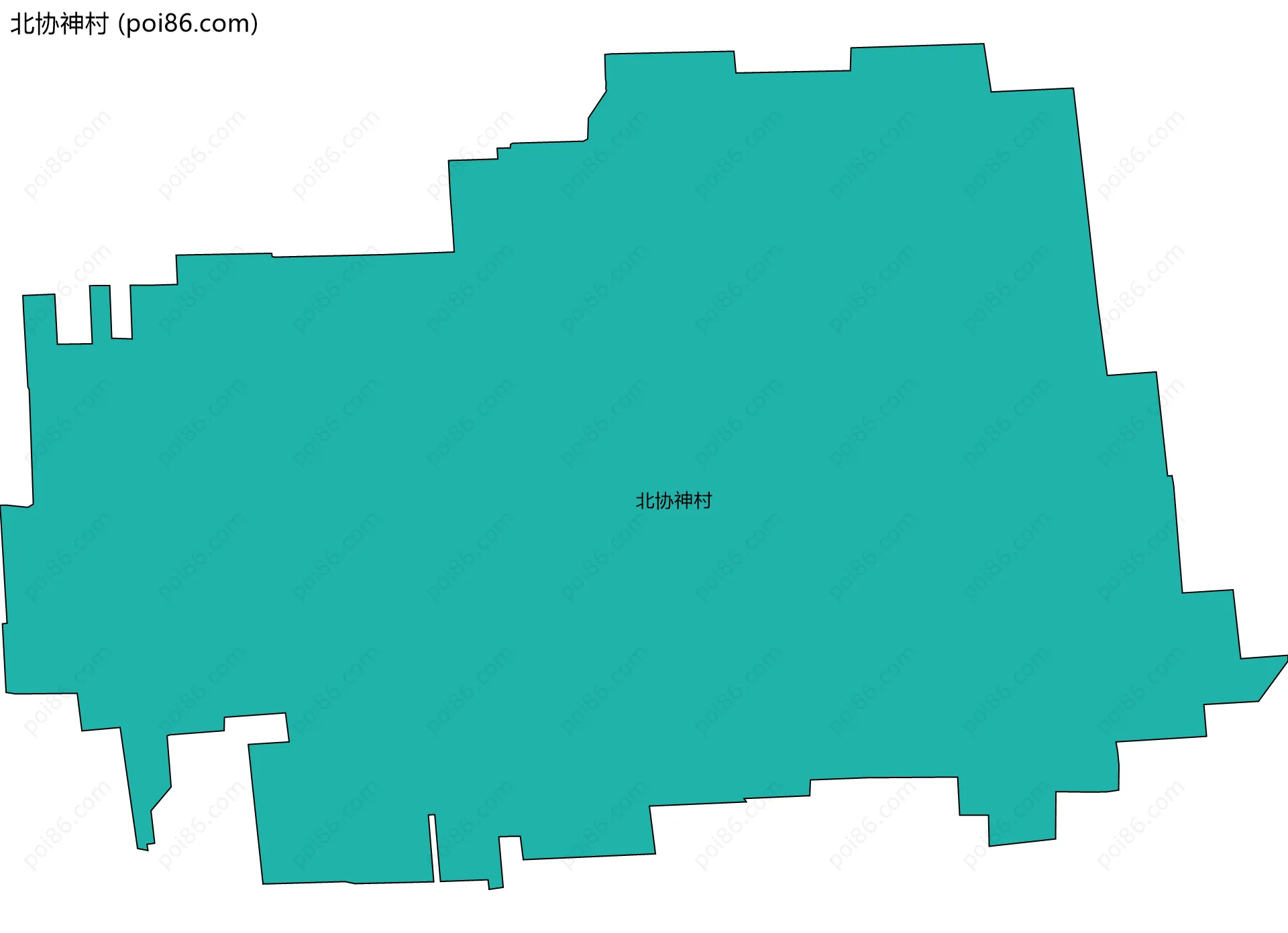 北协神村边界地图