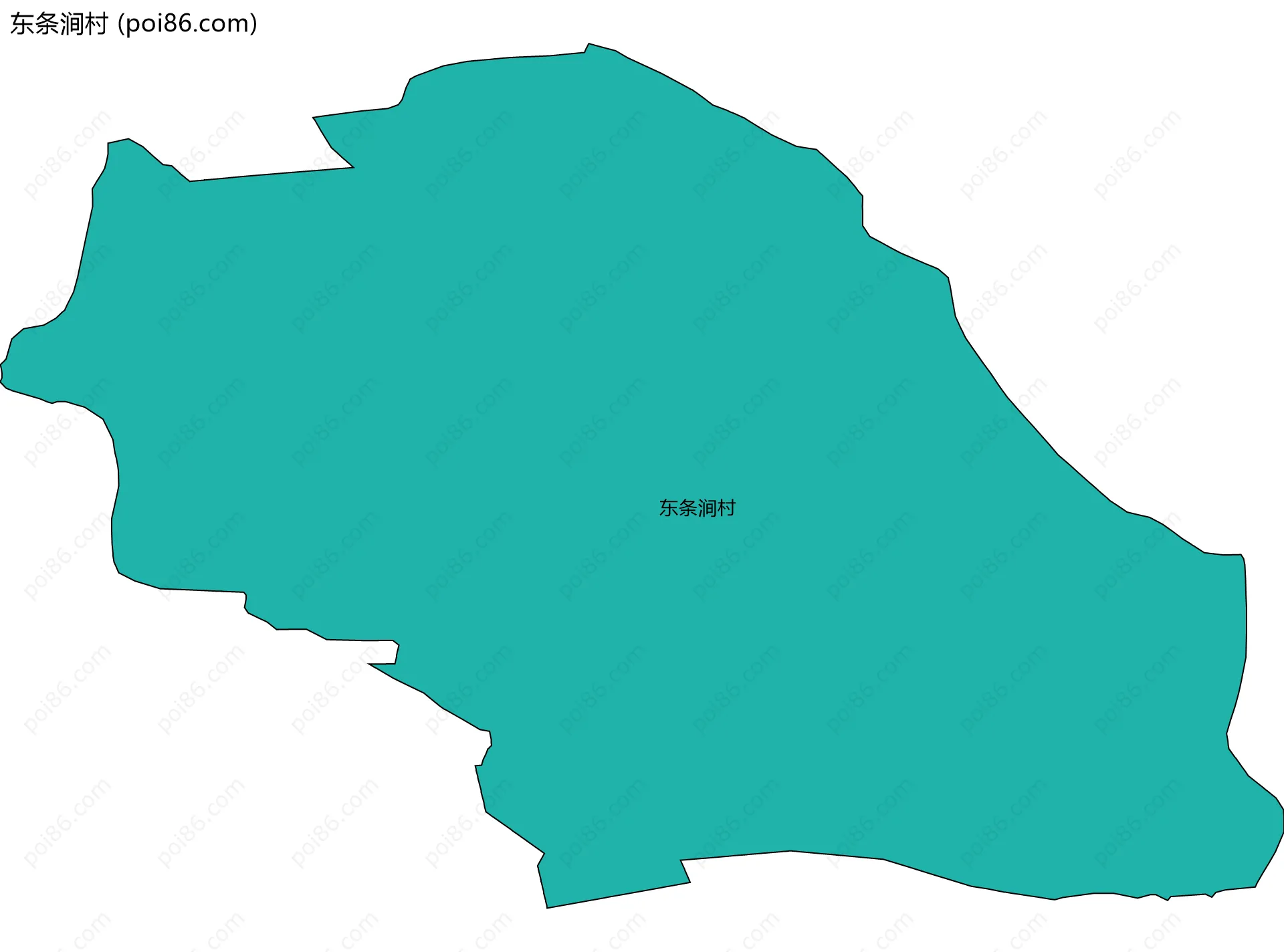 东条涧村边界地图