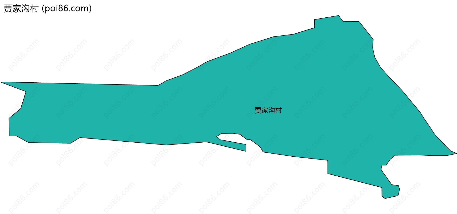 贾家沟村边界地图