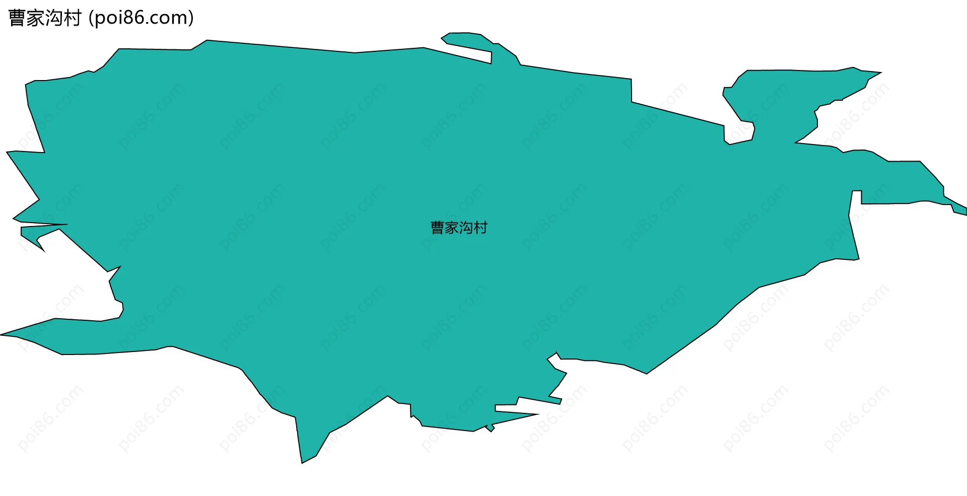 曹家沟村边界地图