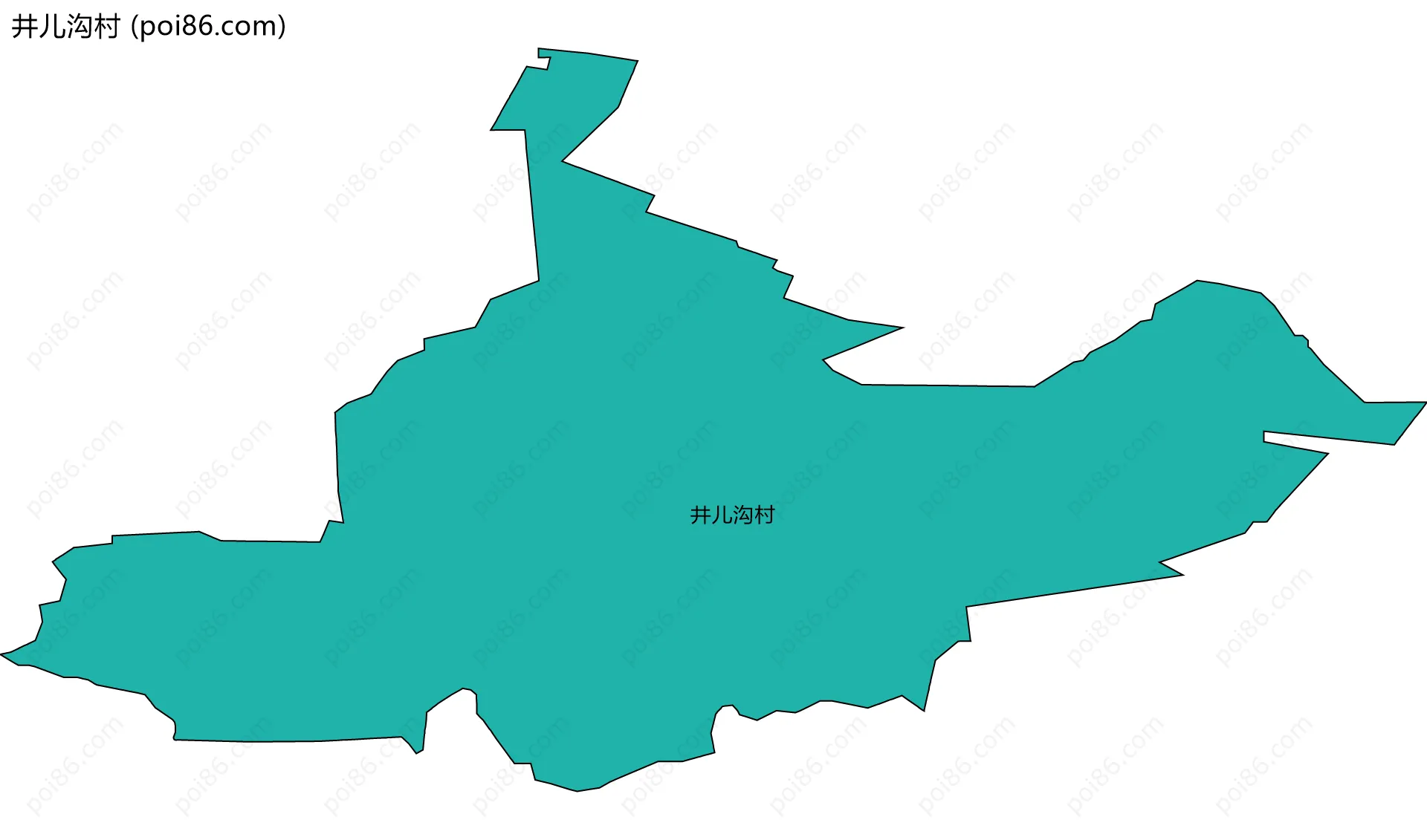 井儿沟村边界地图