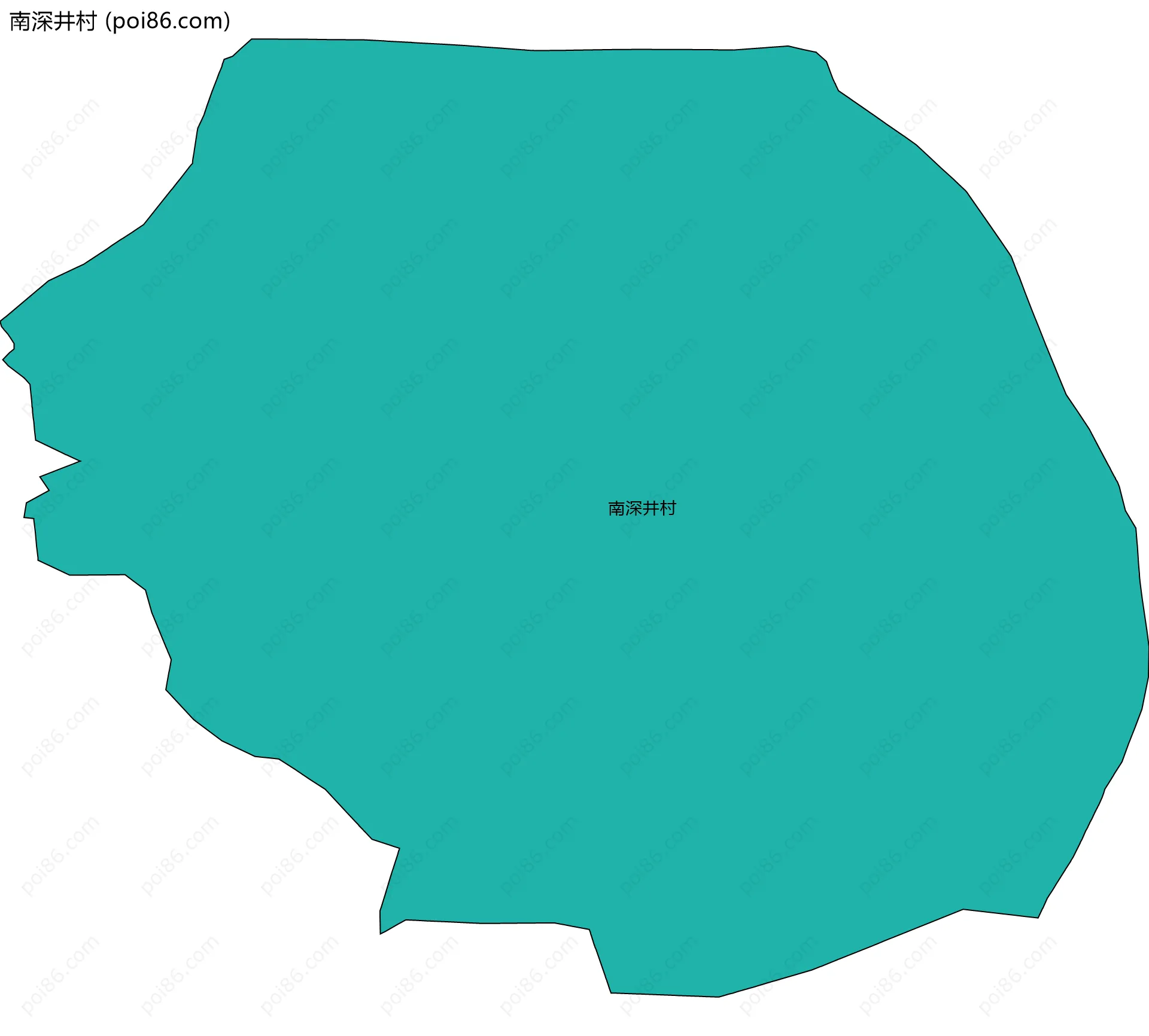 南深井村边界地图