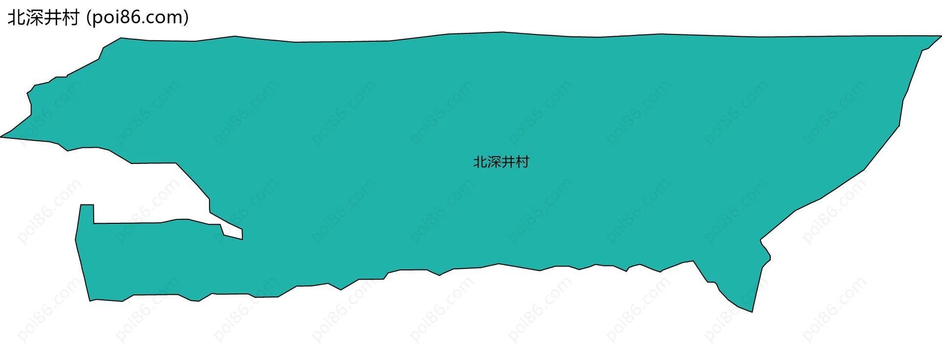 北深井村边界地图