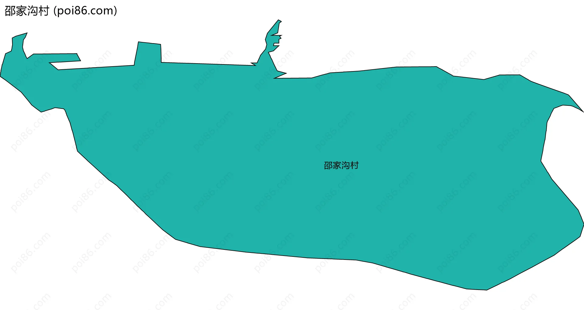 邵家沟村边界地图