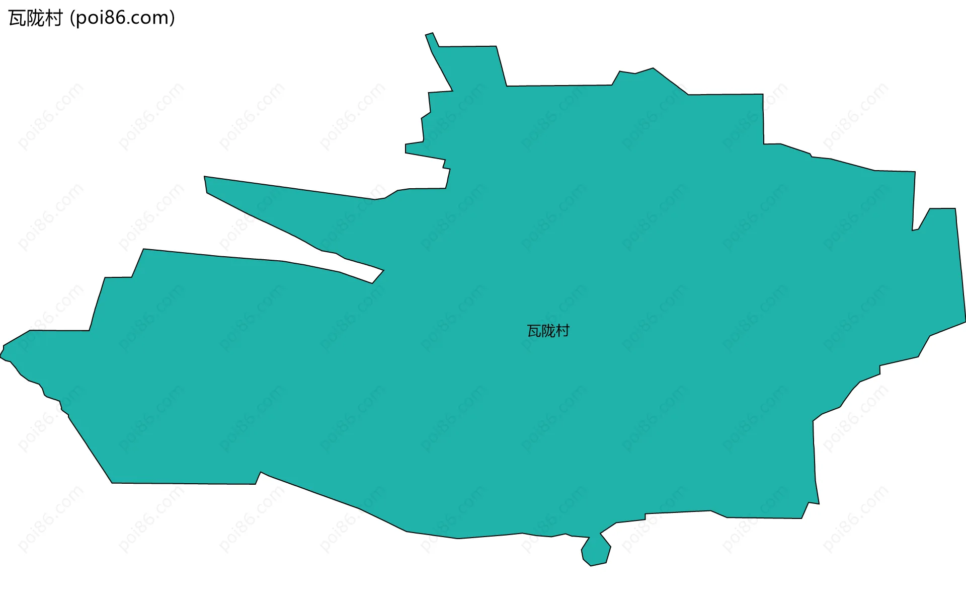 瓦陇村边界地图