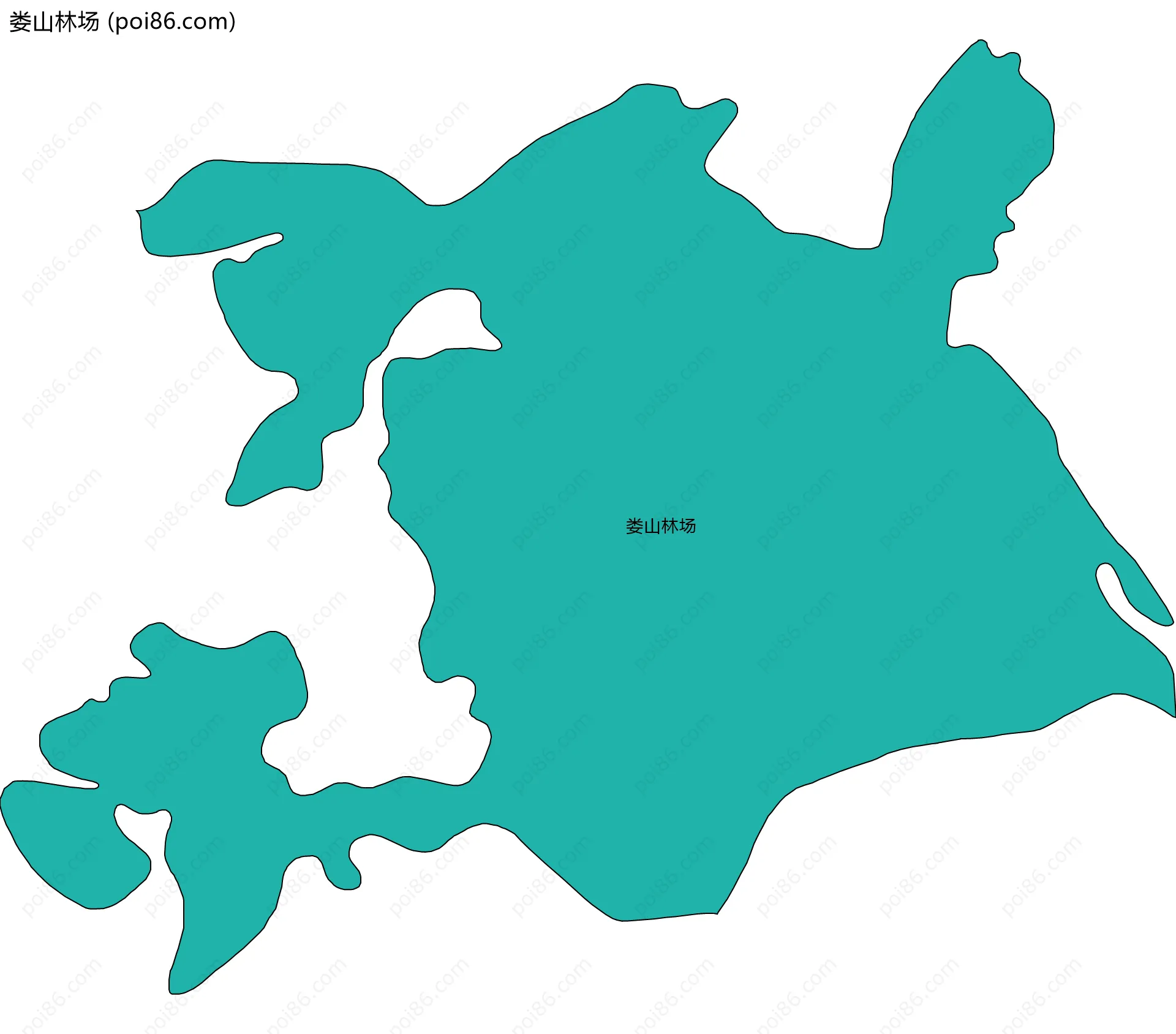 娄山林场边界地图