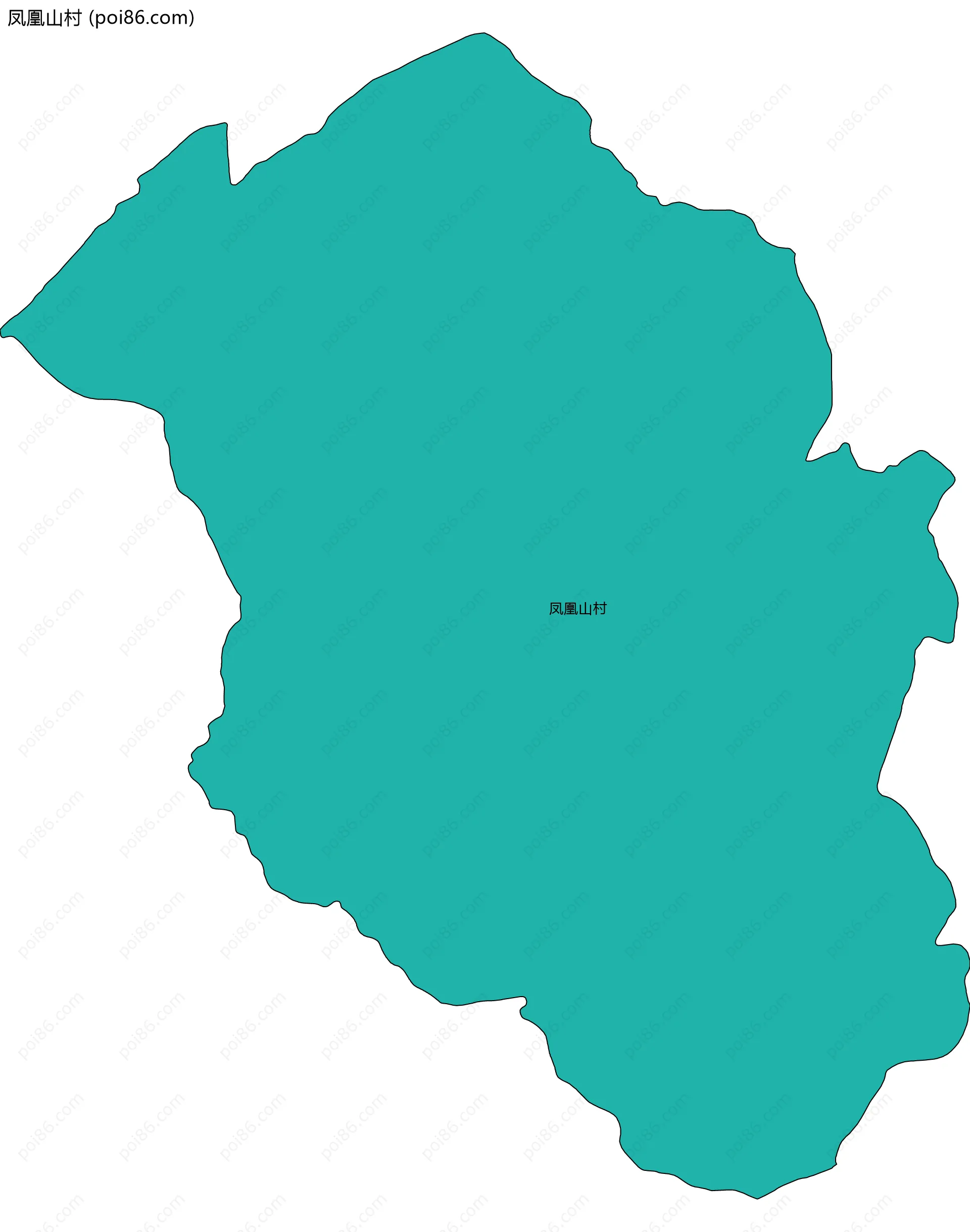 凤凰山村边界地图