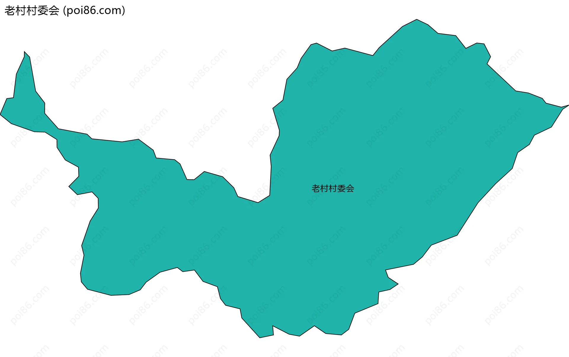老村村委会边界地图