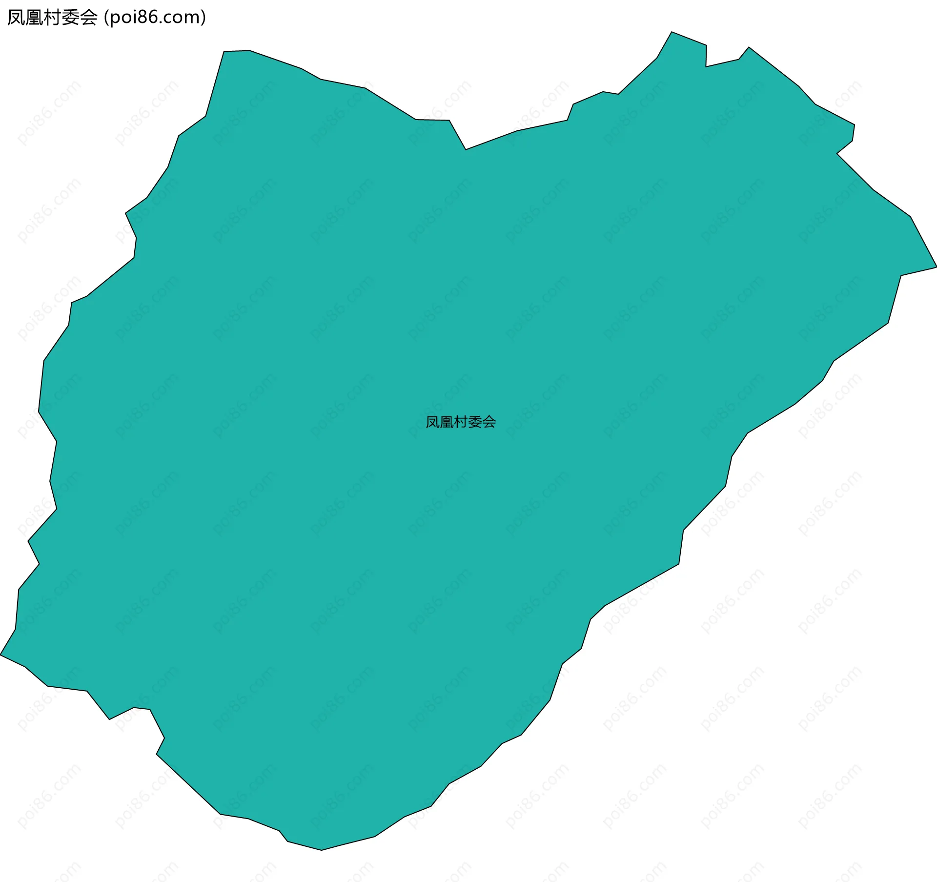 凤凰村委会边界地图