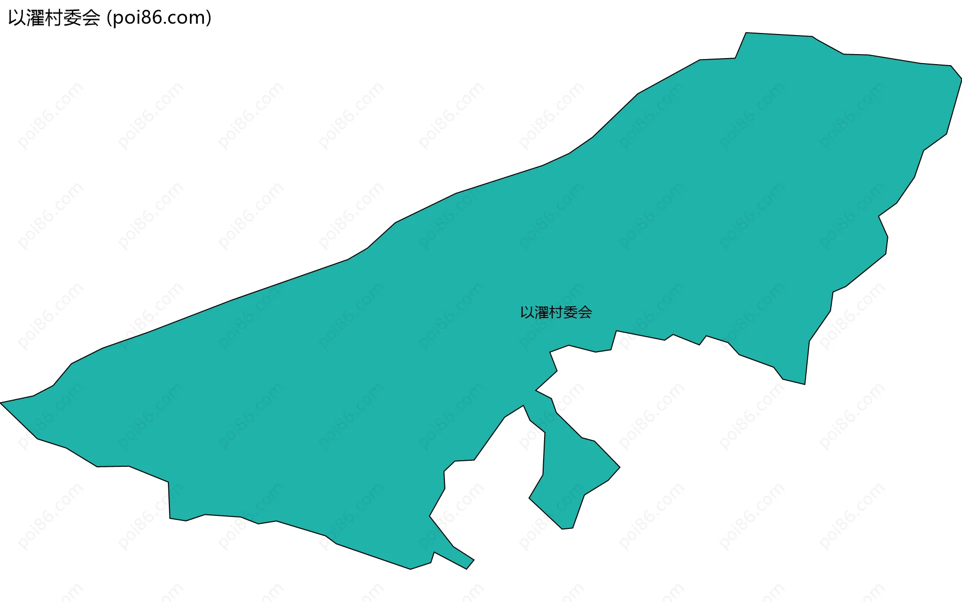 以濯村委会边界地图