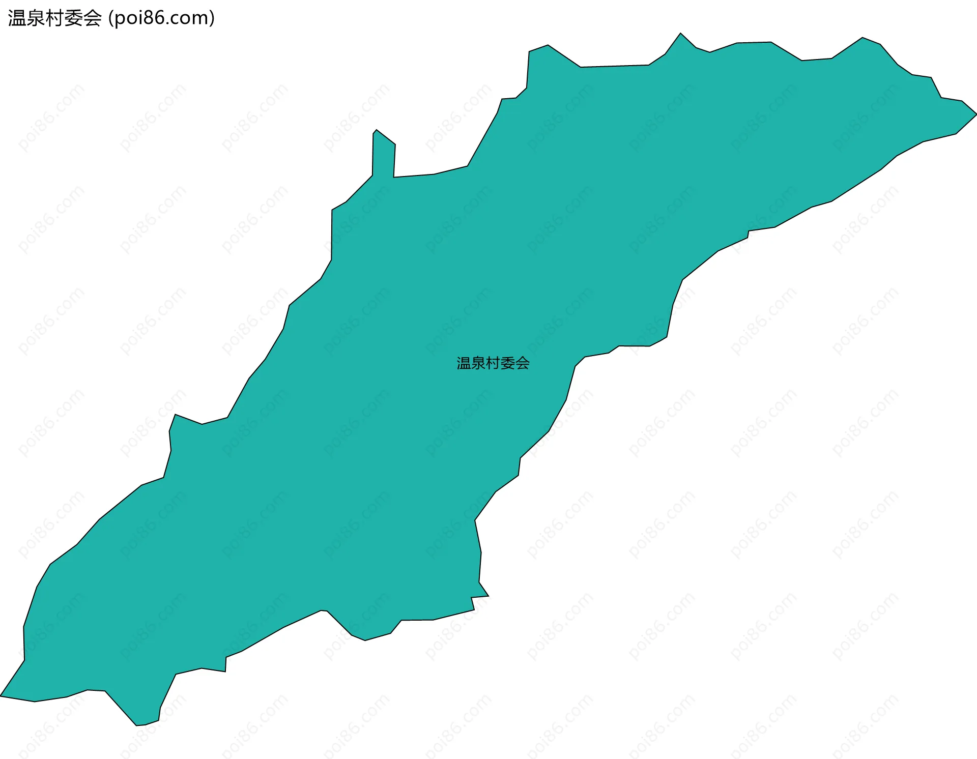 温泉村委会边界地图