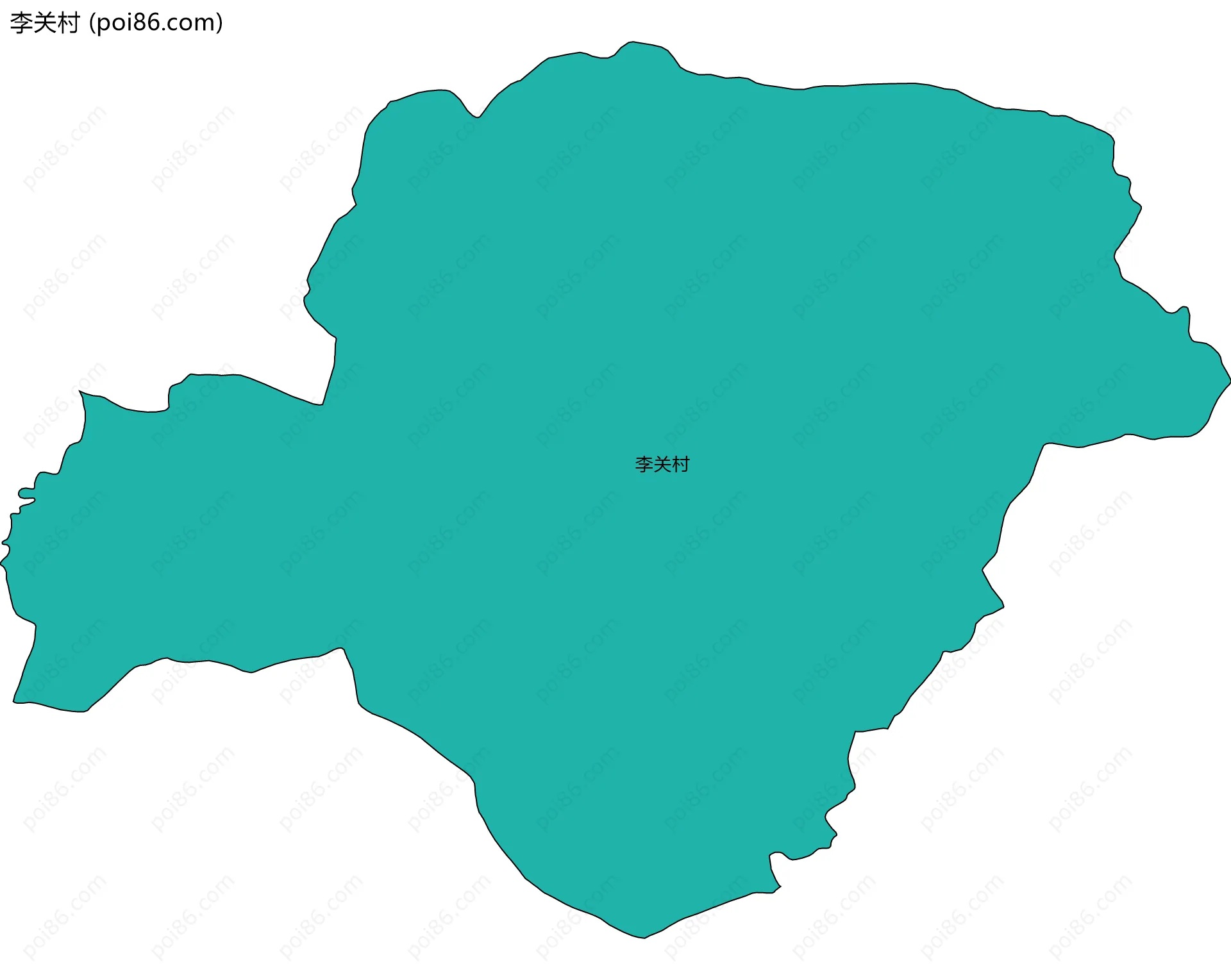 李关村边界地图