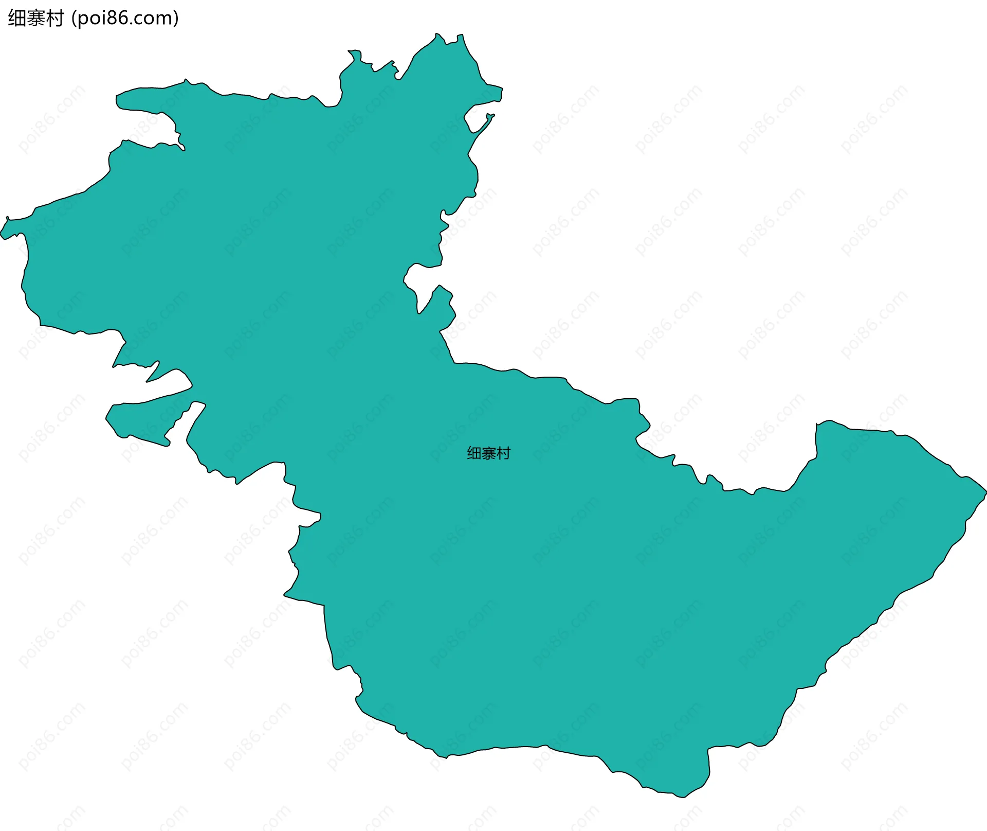 细寨村边界地图