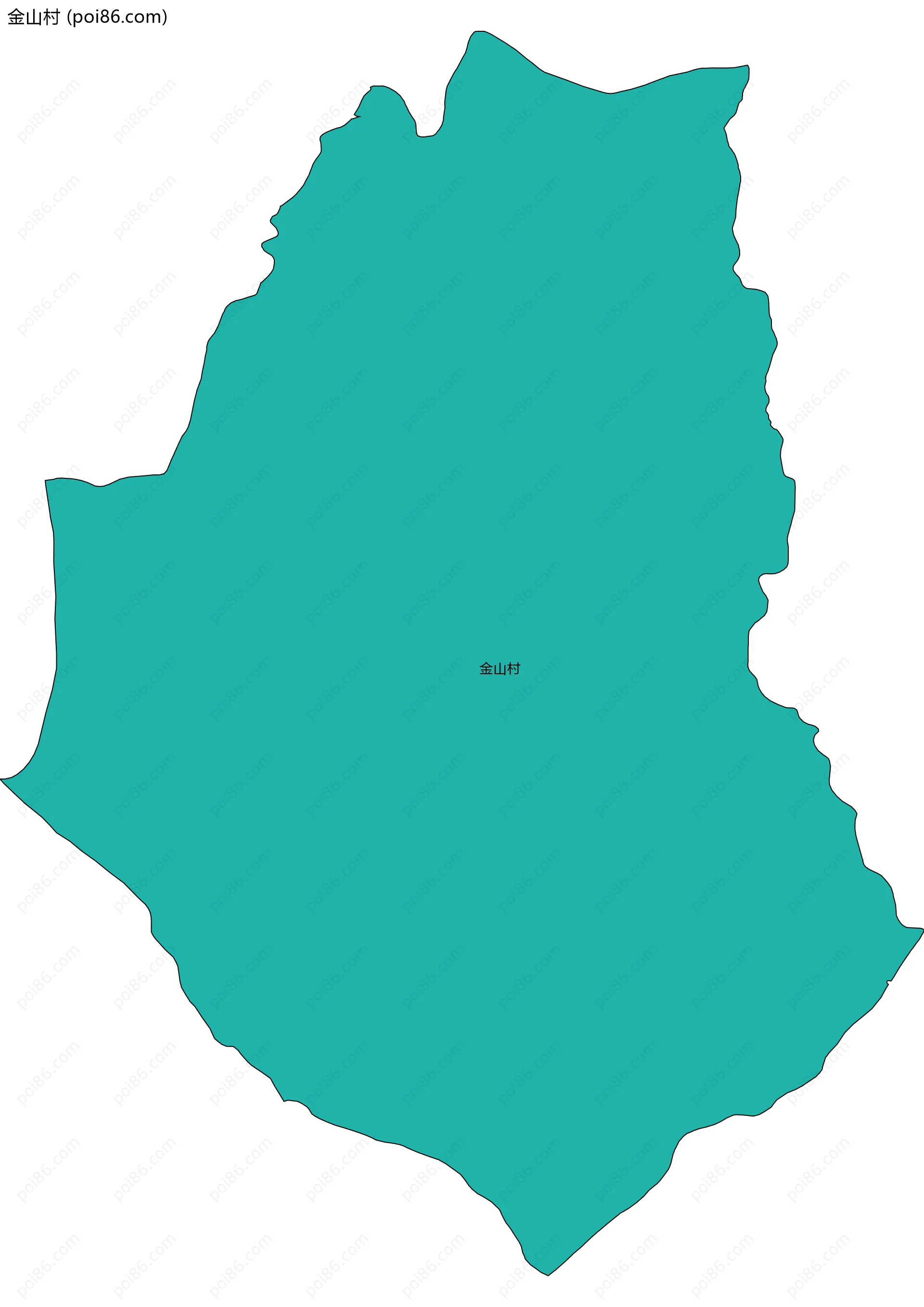 金山村边界地图