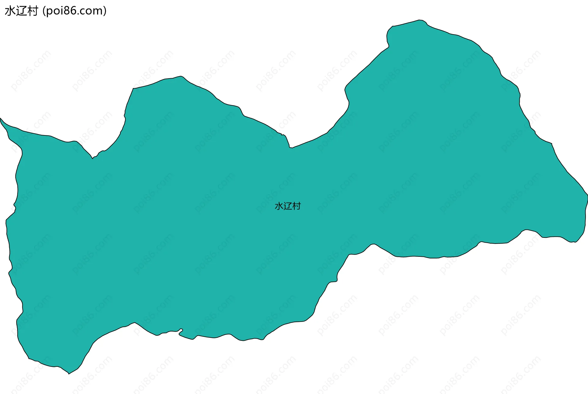 水辽村边界地图