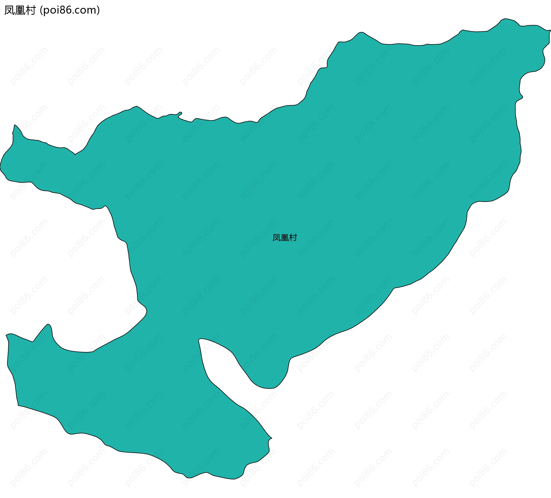 凤凰村边界地图