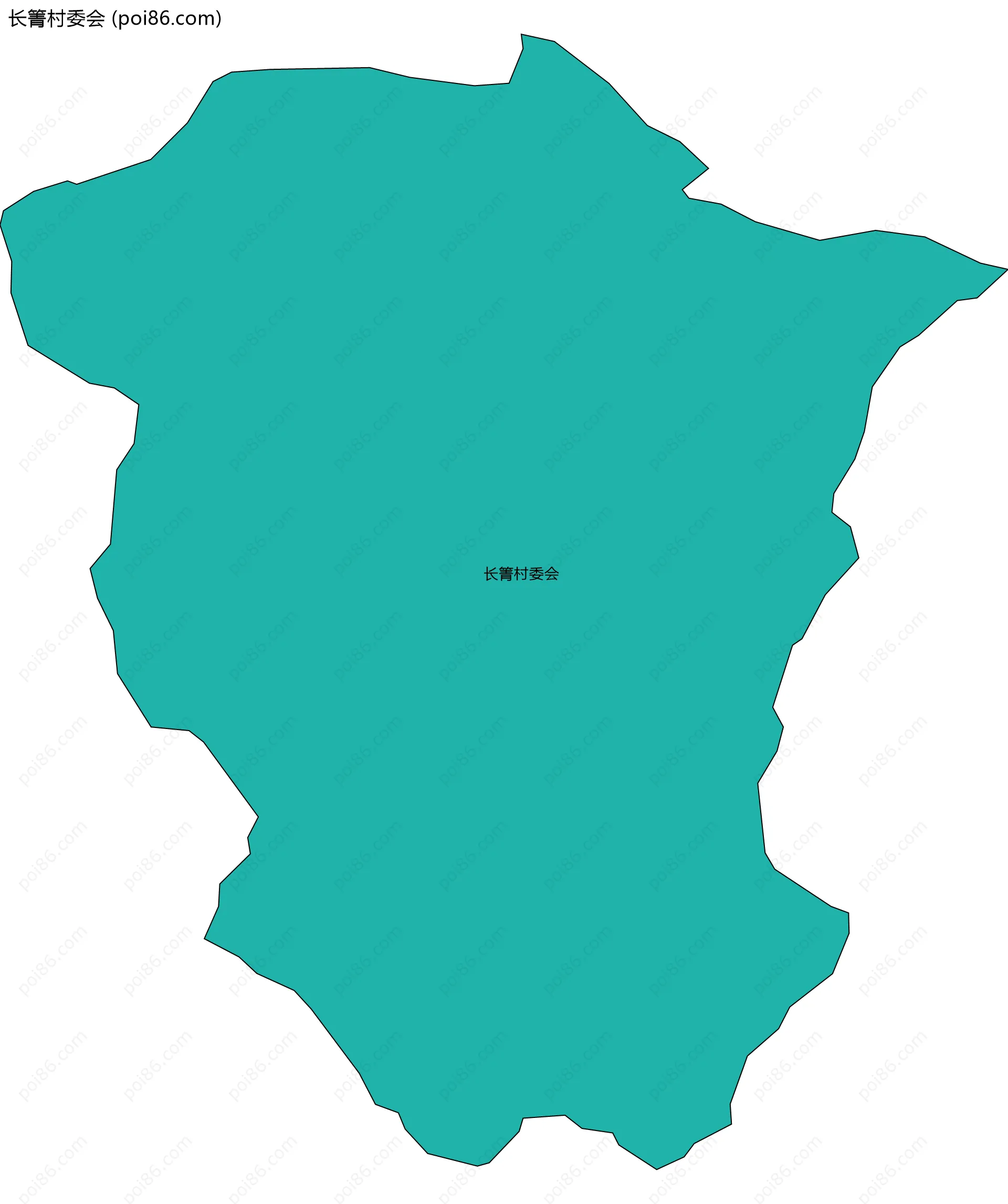 长箐村委会边界地图