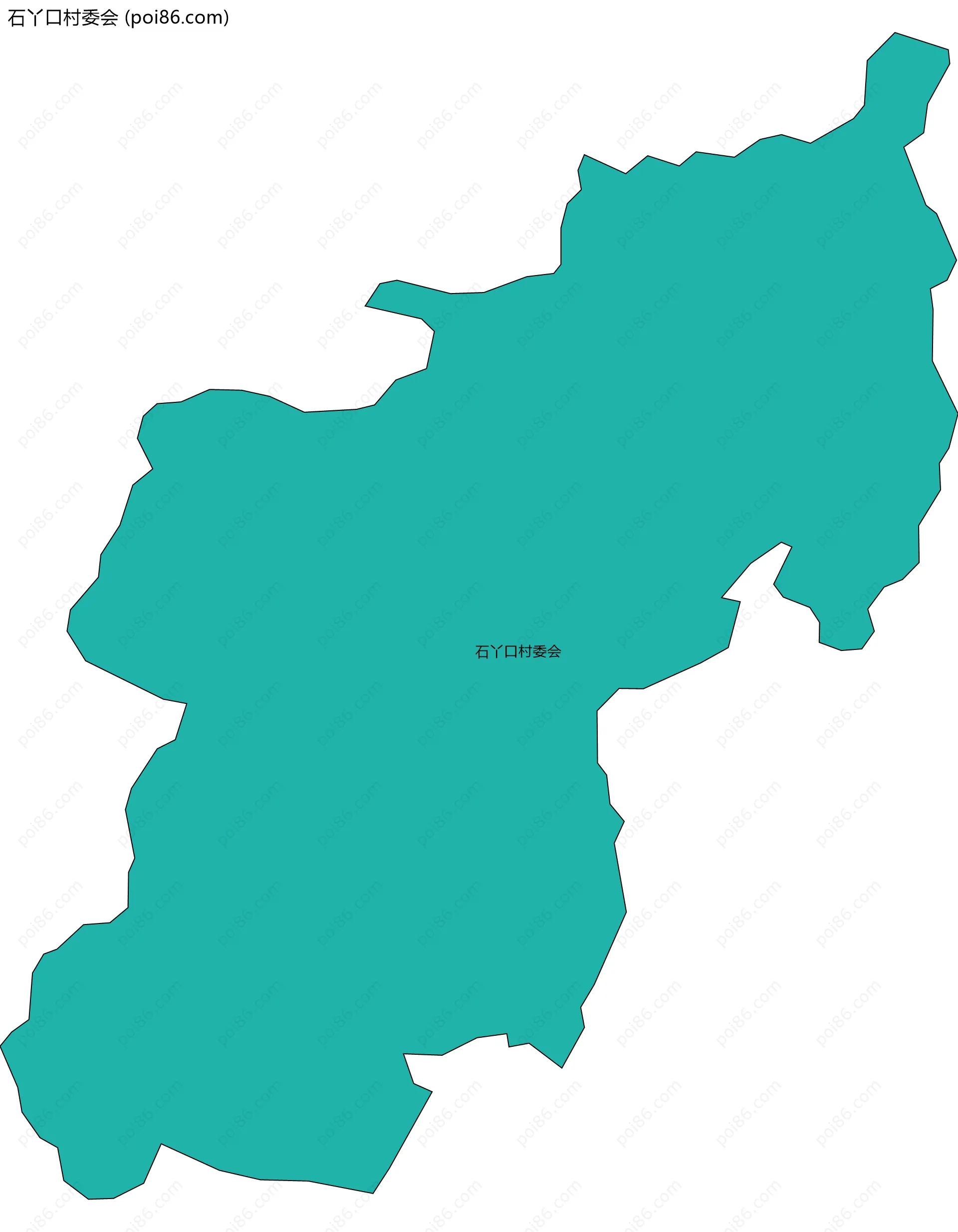 石丫口村委会边界地图