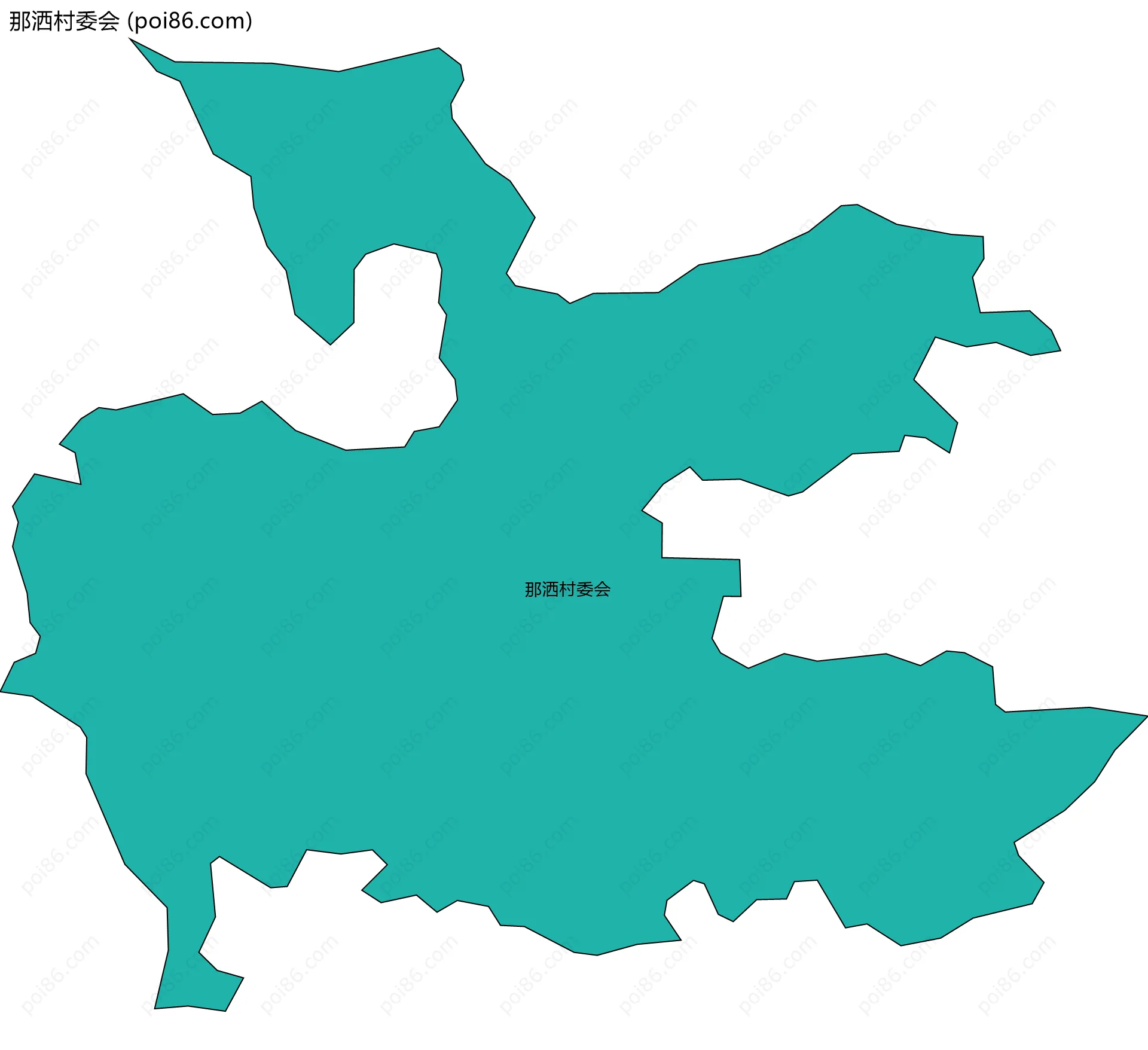 那洒村委会边界地图