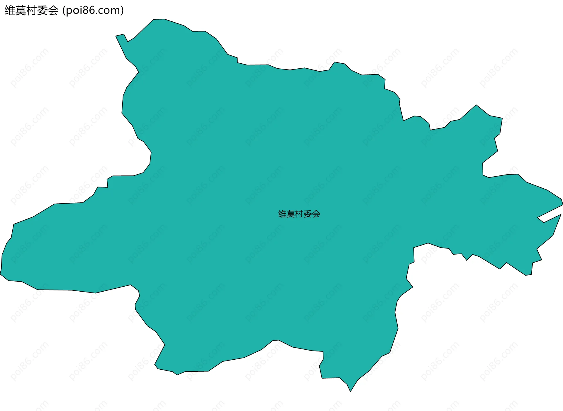 维莫村委会边界地图