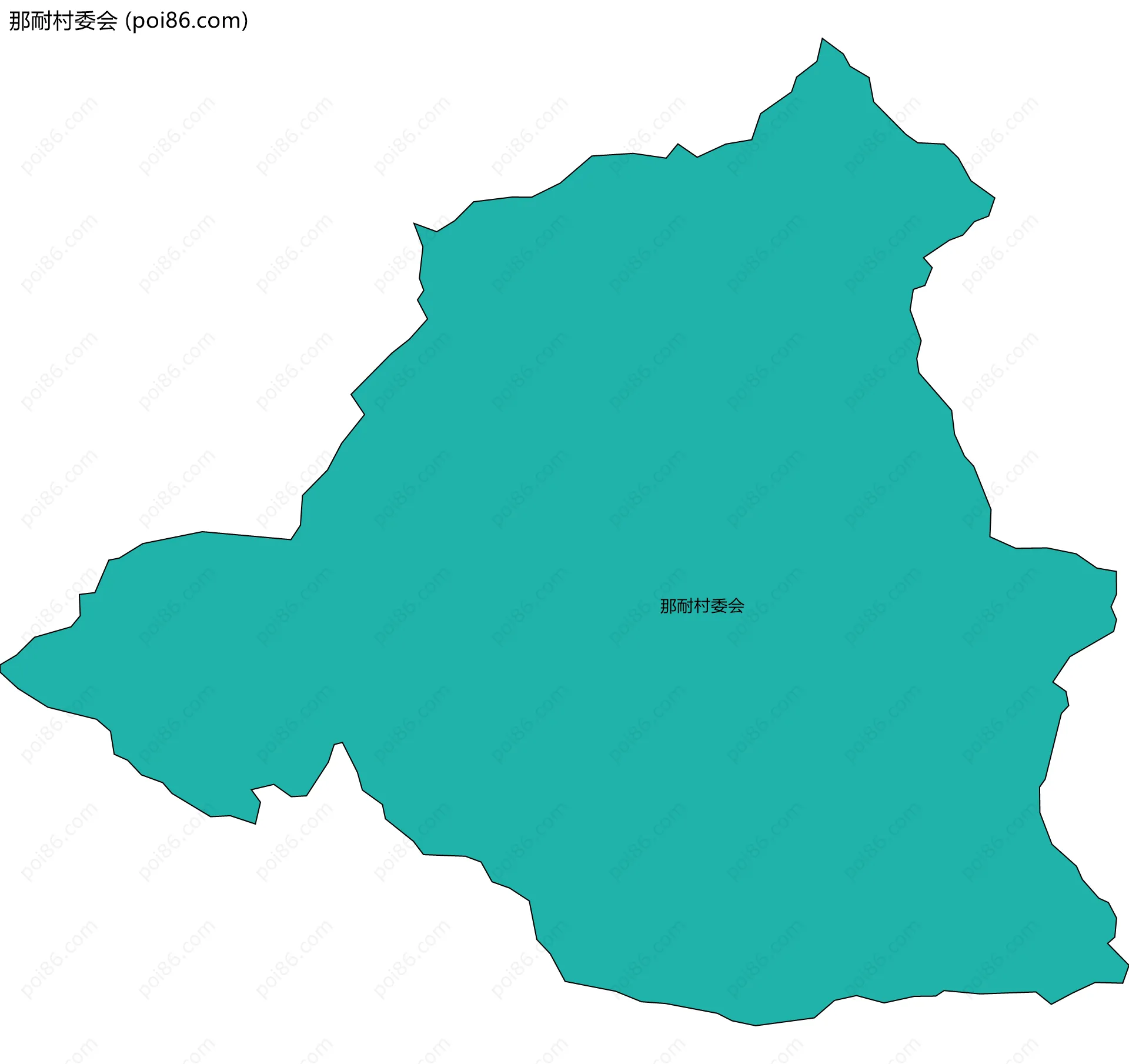 那耐村委会边界地图