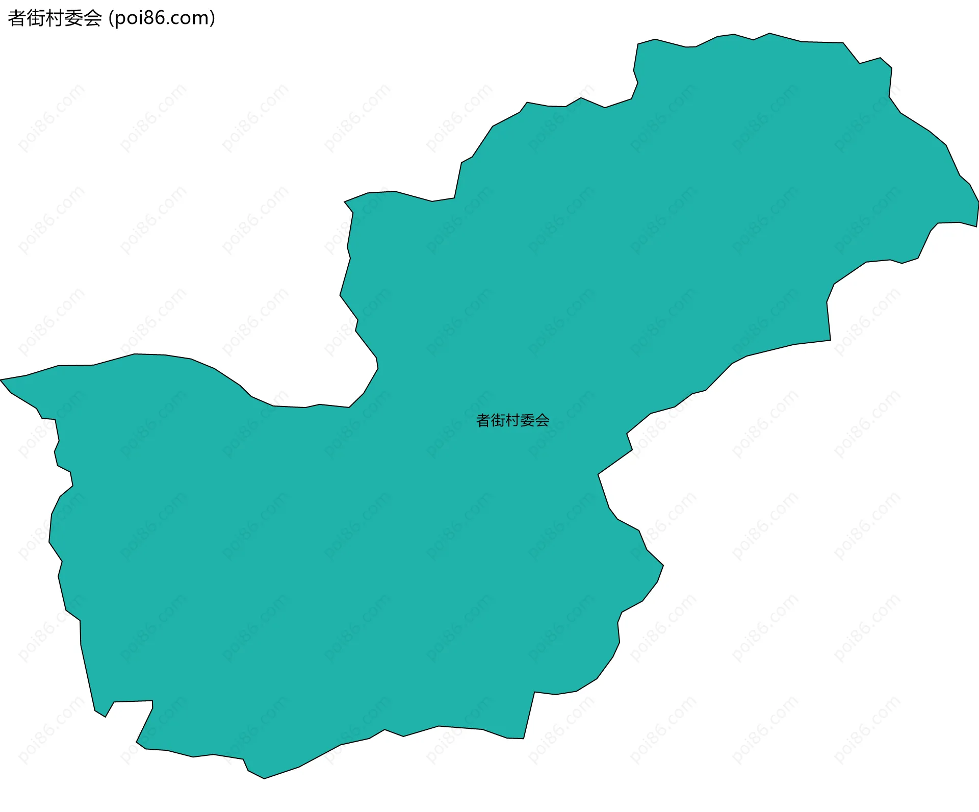 者街村委会边界地图