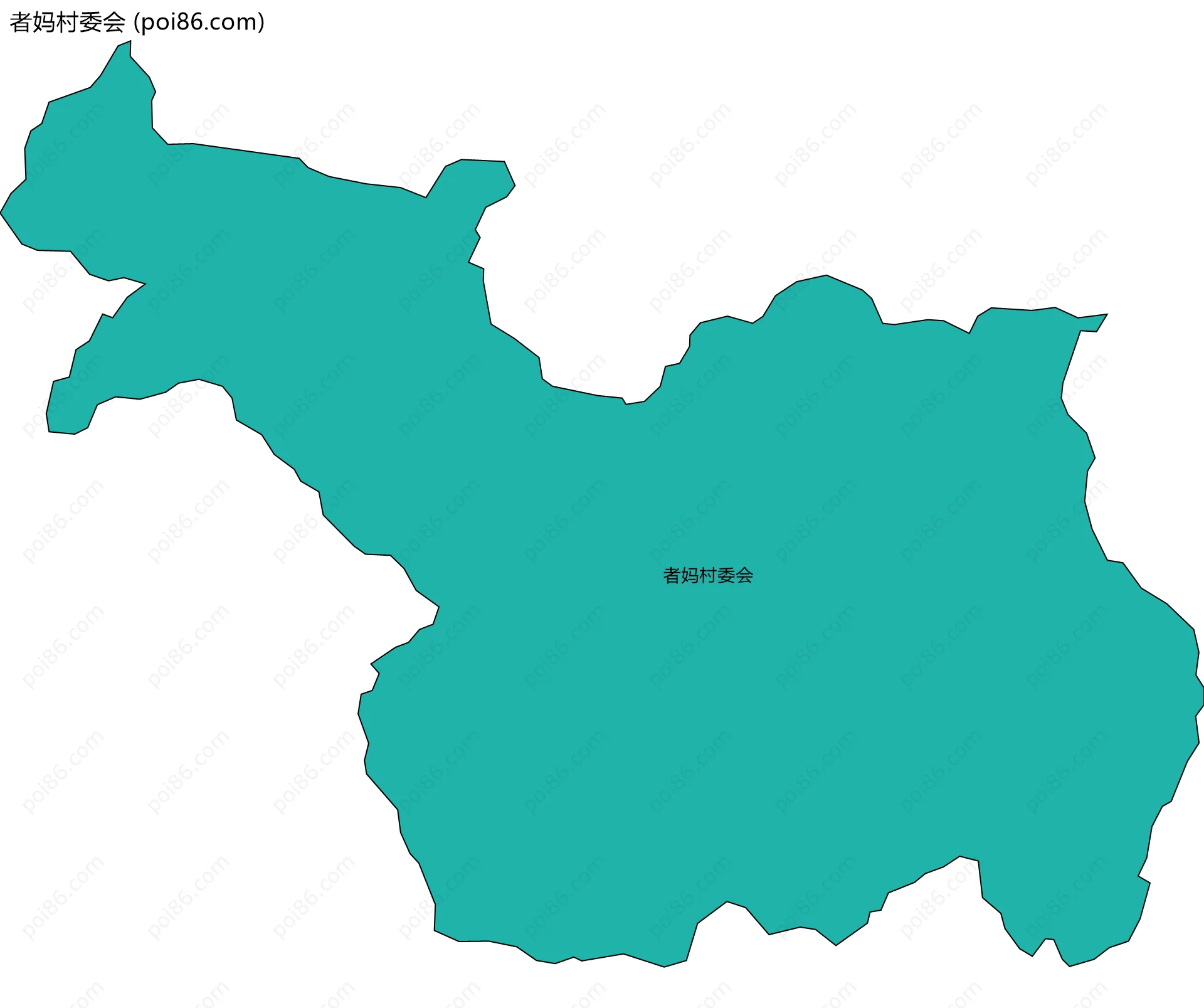 者妈村委会边界地图