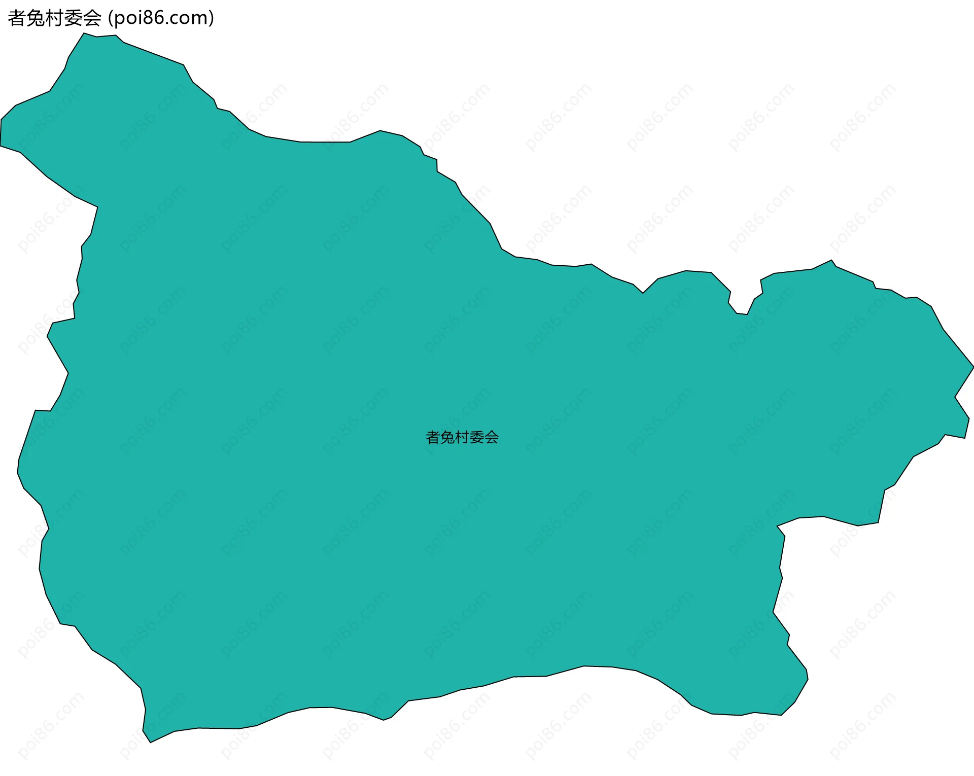 者兔村委会边界地图