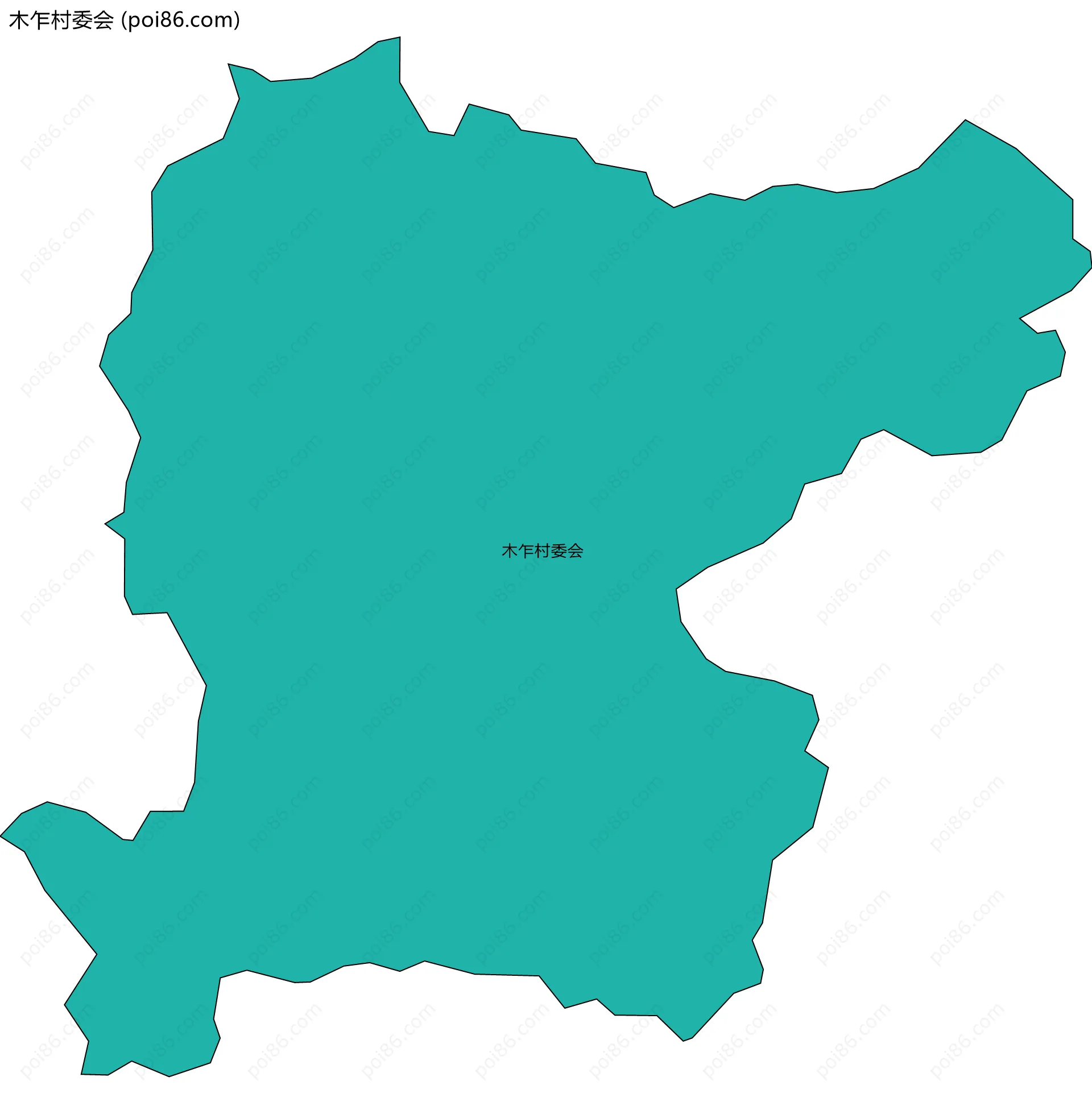 木乍村委会边界地图