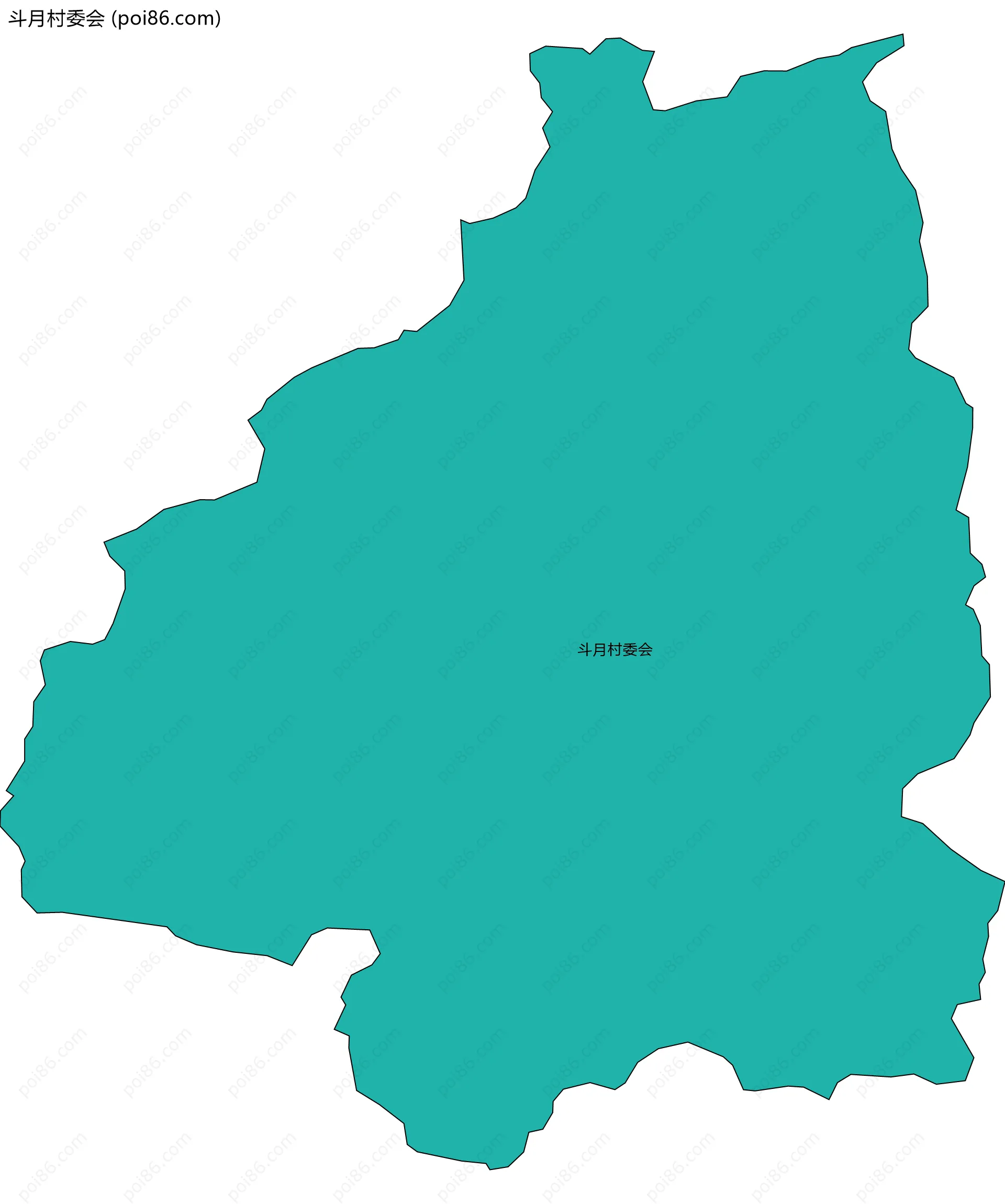 斗月村委会边界地图